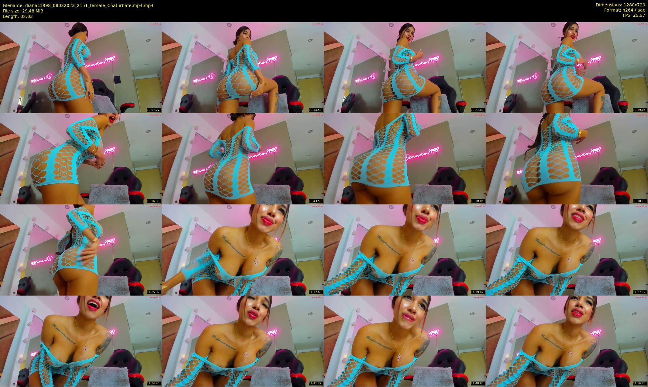 dianac1998 — 3 minute Chaturbate female cam show recording, 720p, Mar 8, 2023