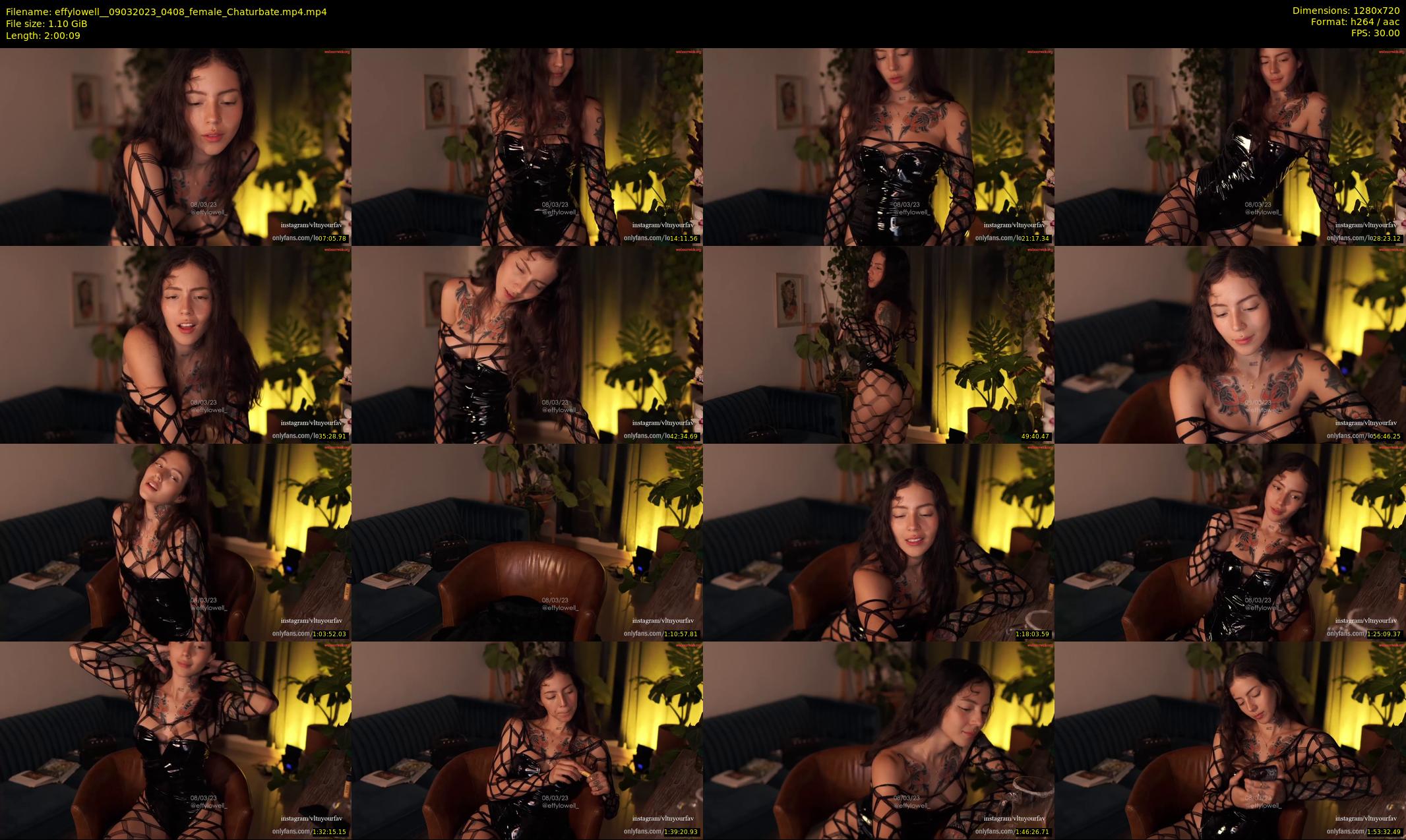 effylowell_ — 121 minute Chaturbate female cam show recording, 720p, Mar 9, 2023
