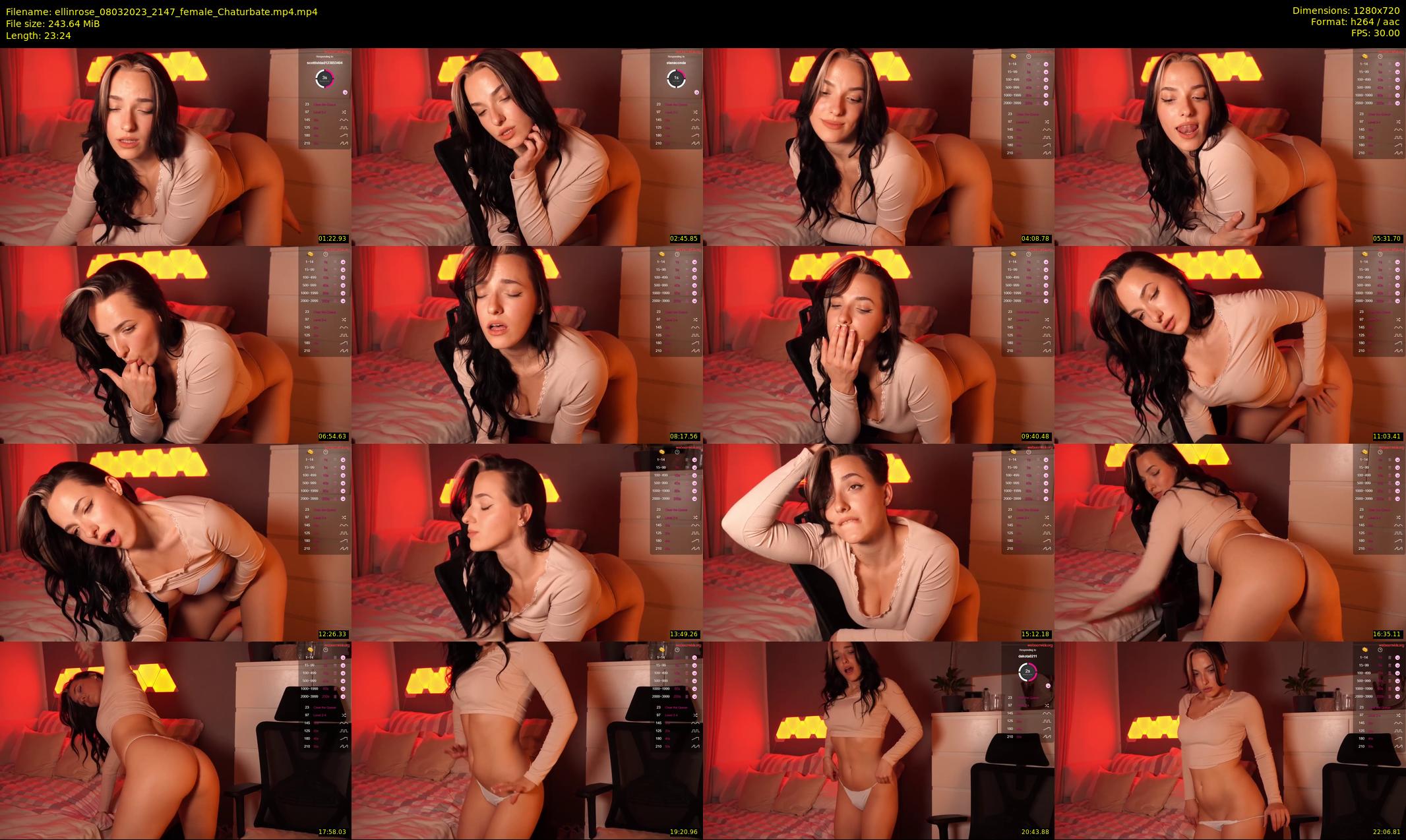 ellinrose — 24 minute Chaturbate female cam show recording, 720p, Mar 8, 2023