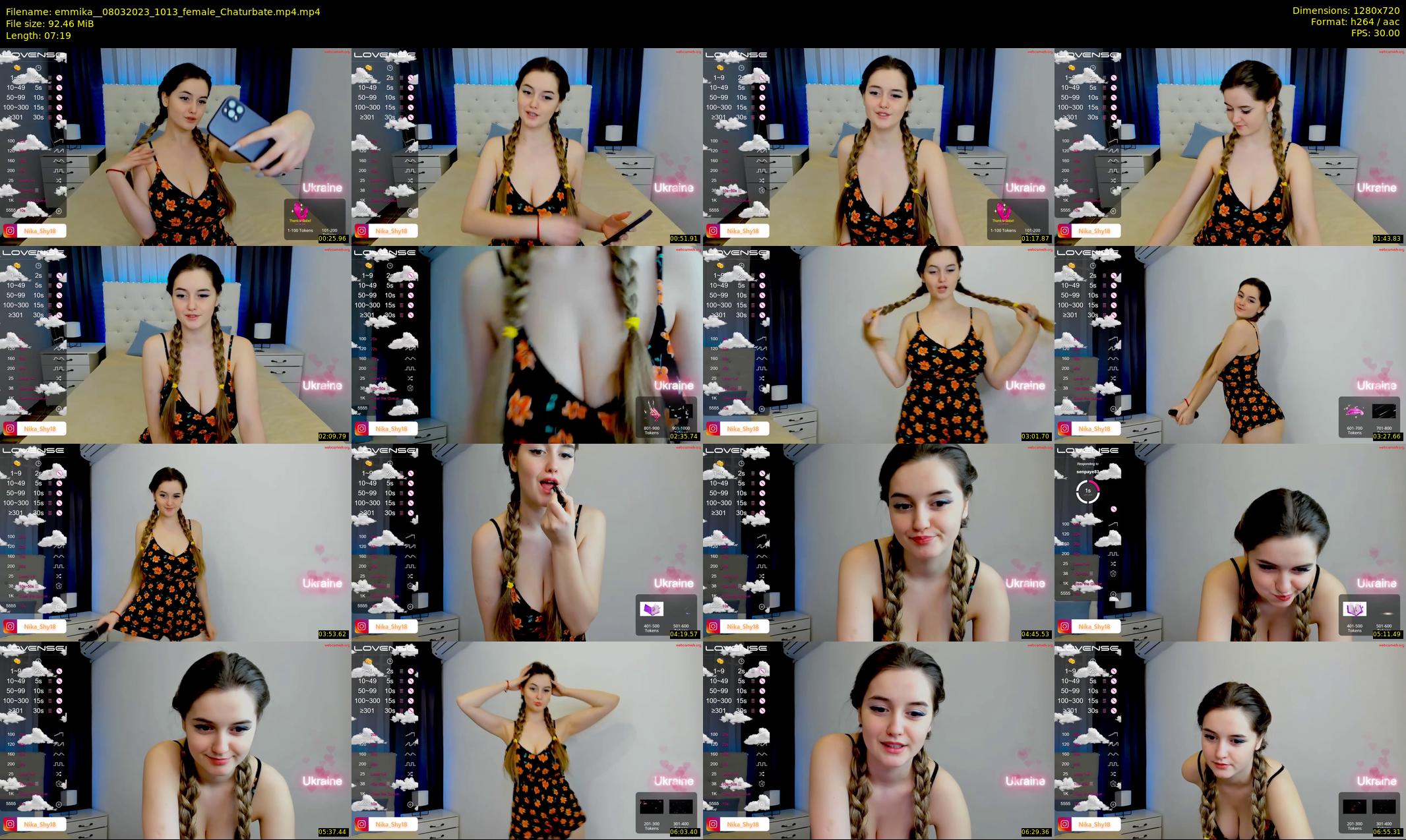 emmika_ — 8 minute Chaturbate female cam show recording, 720p, Mar 8, 2023