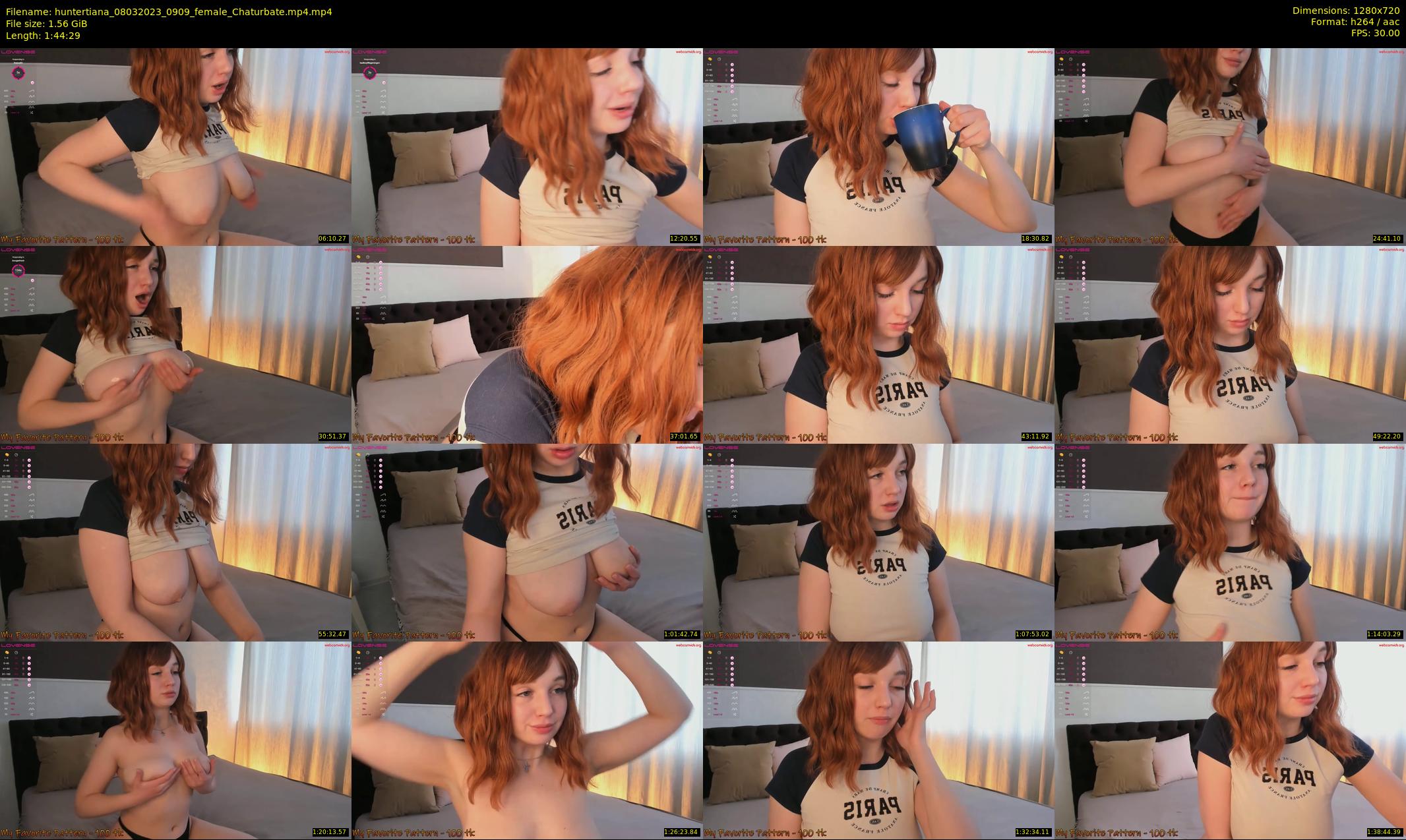 huntertiana — 105 minute Chaturbate female cam show recording, 720p, Mar 8, 2023
