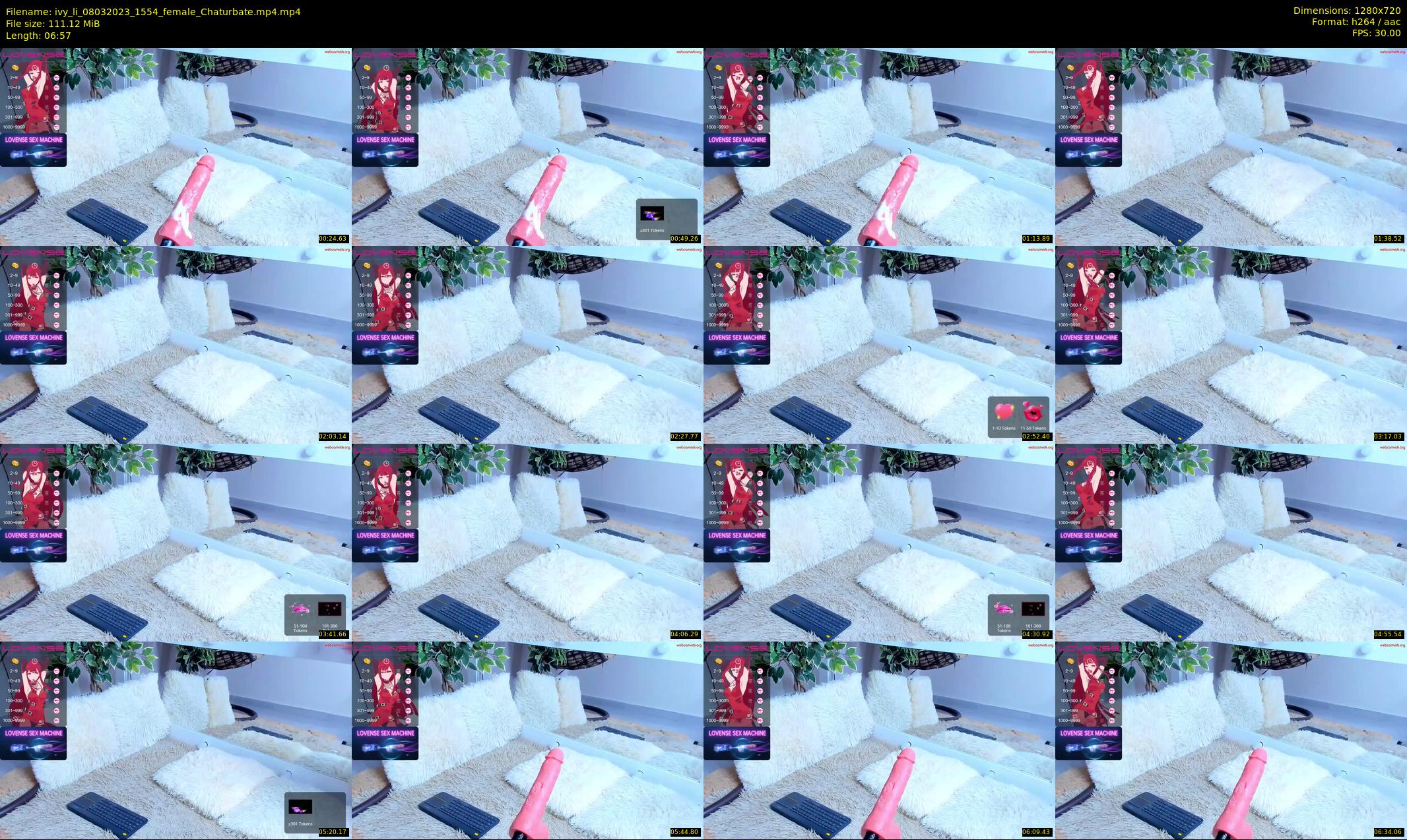 ivy_li — 7 minute Chaturbate female cam show recording, 720p, Mar 8, 2023
