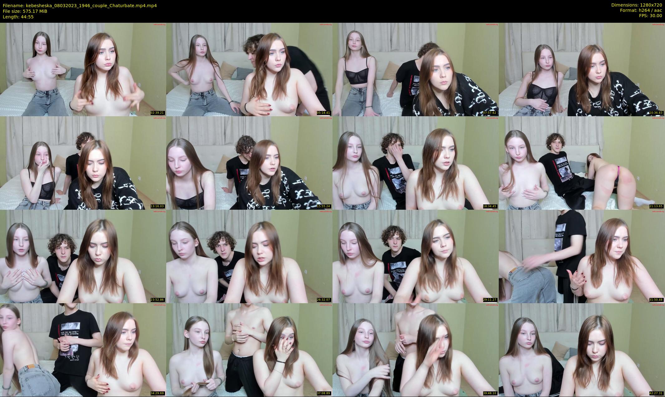 kebesheska — 45 minute Chaturbate couple cam show recording, 720p, Mar 8, 2023