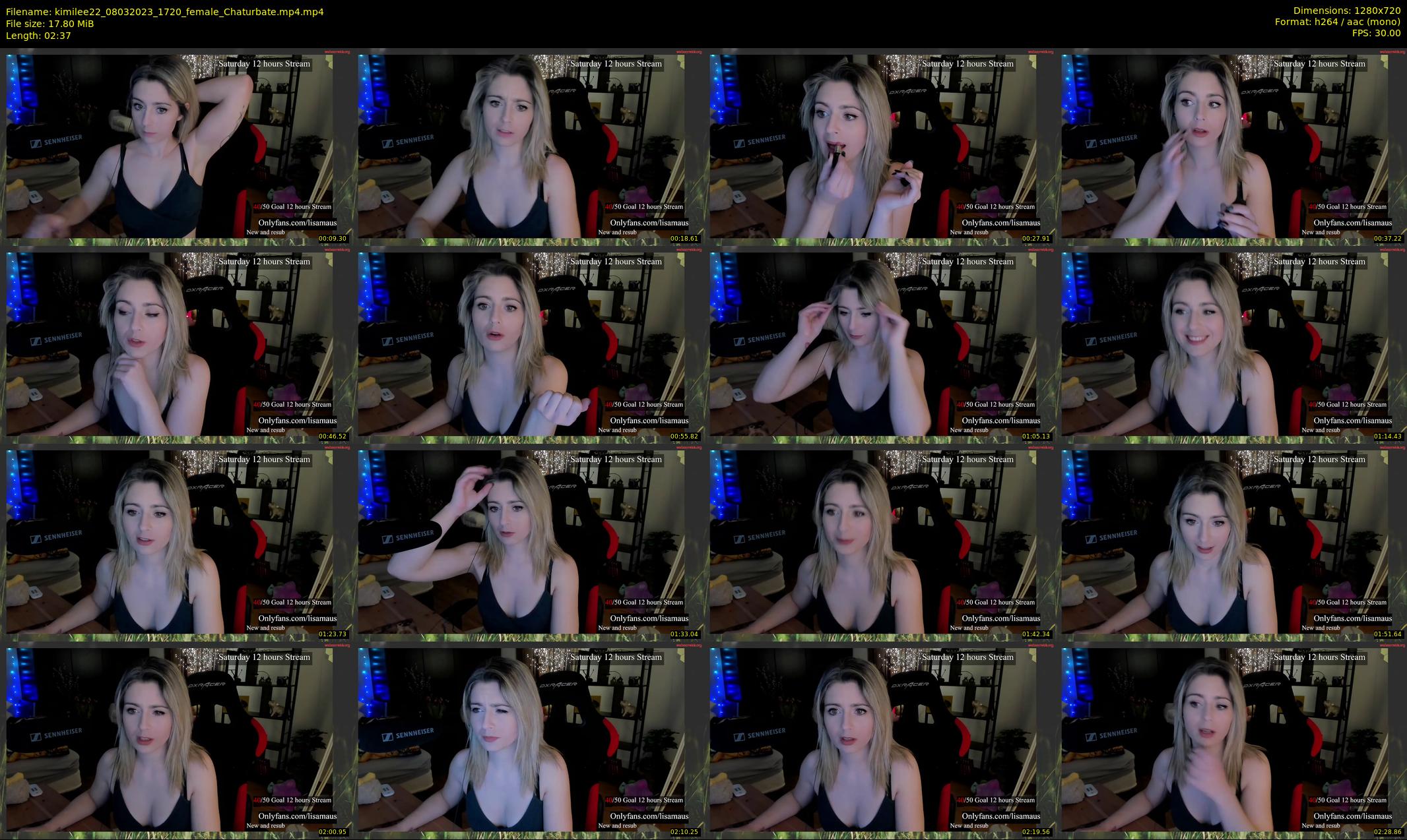 kimilee22 — 3 minute Chaturbate female cam show recording, 720p, Mar 8, 2023
