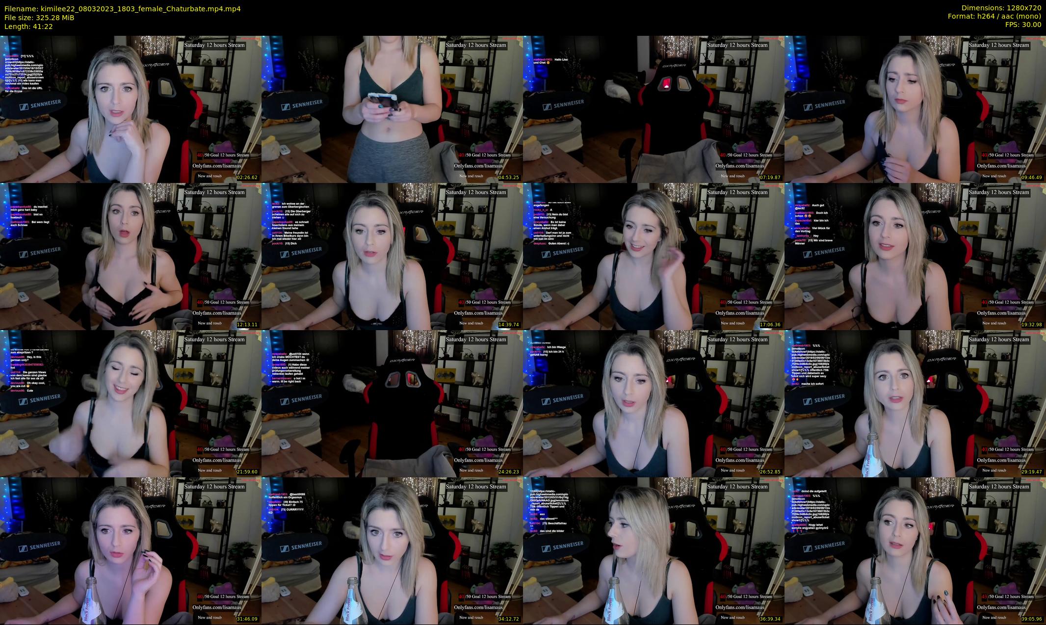 kimilee22 — 42 minute Chaturbate female cam show recording, 720p, Mar 8, 2023