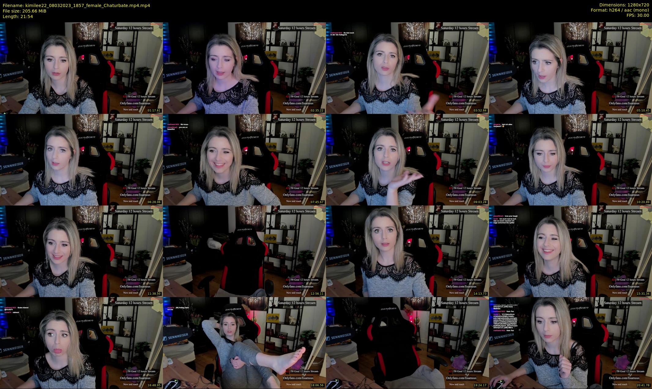 kimilee22 — 22 minute Chaturbate female cam show recording, 720p, Mar 8, 2023