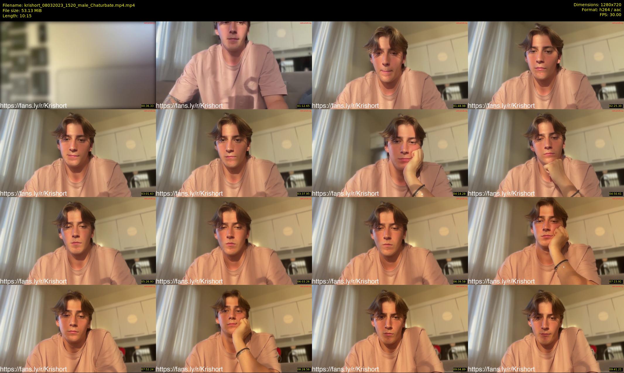 krishort — 11 minute Chaturbate male cam show recording, 720p, Mar 8, 2023