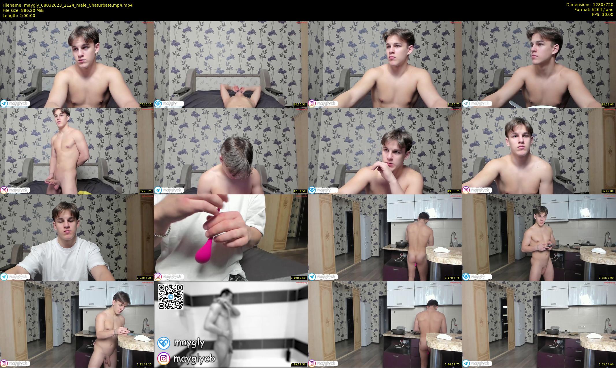 maygly — 120 minute Chaturbate male cam show recording, 720p, Mar 8, 2023