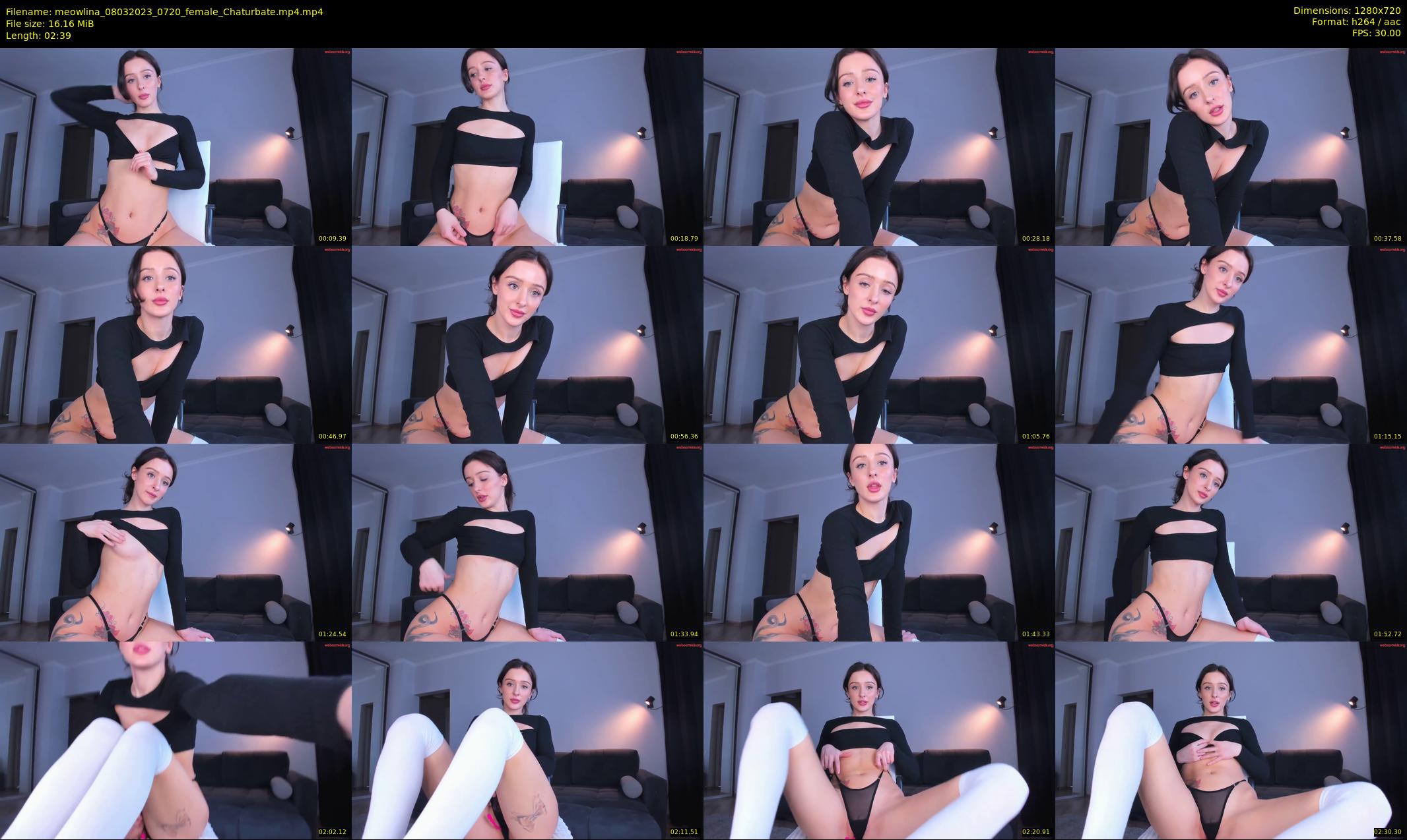 meowlina — 3 minute Chaturbate female cam show recording, 720p, Mar 8, 2023