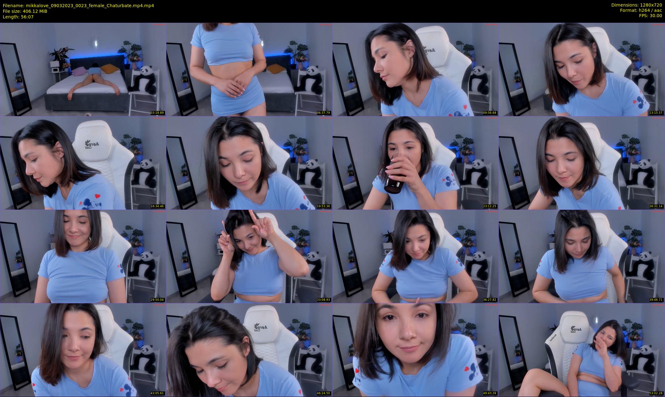 mikkalove — 57 minute Chaturbate female cam show recording, 720p, Mar 9, 2023
