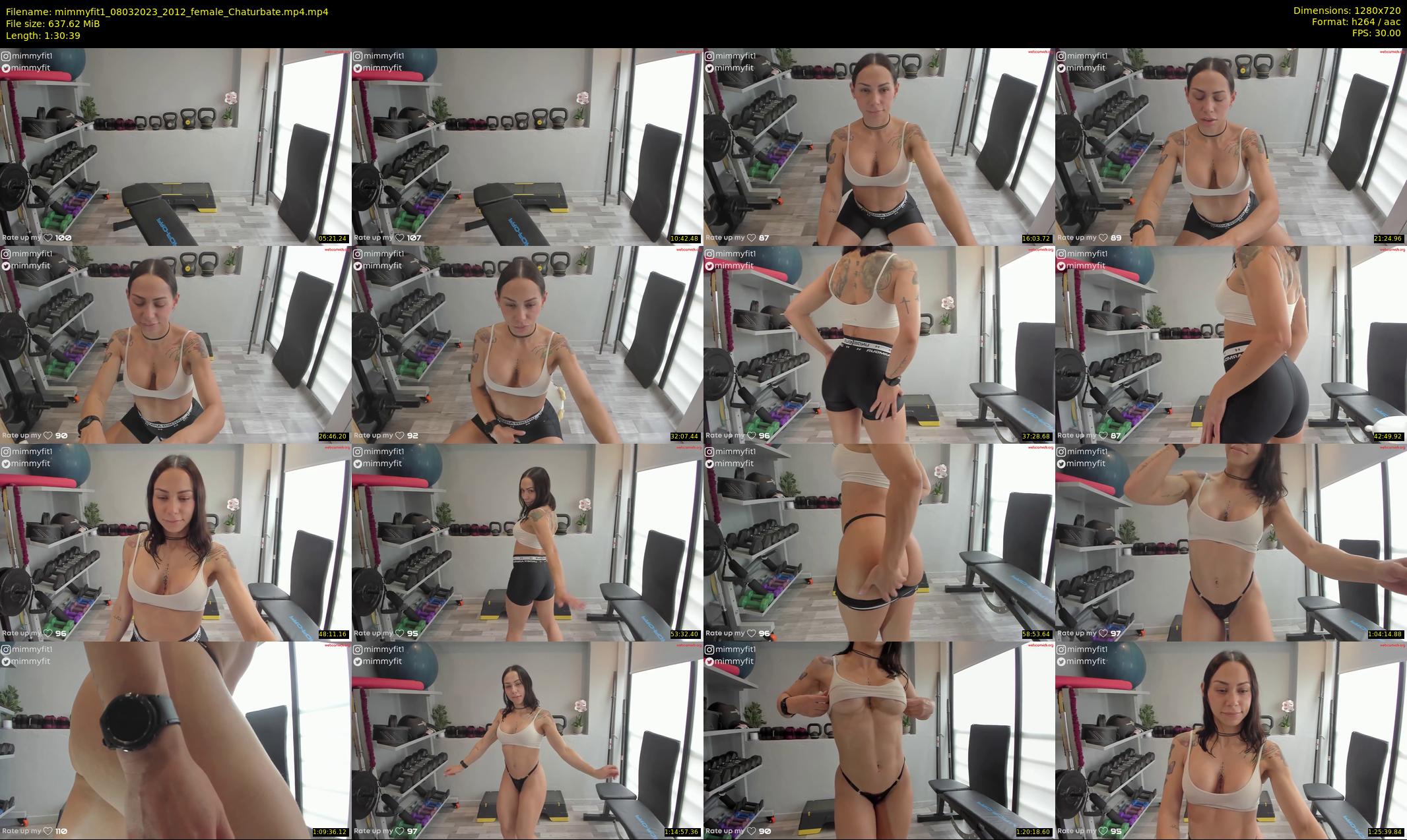 mimmyfit1 — 91 minute Chaturbate female cam show recording, 720p, Mar 8, 2023