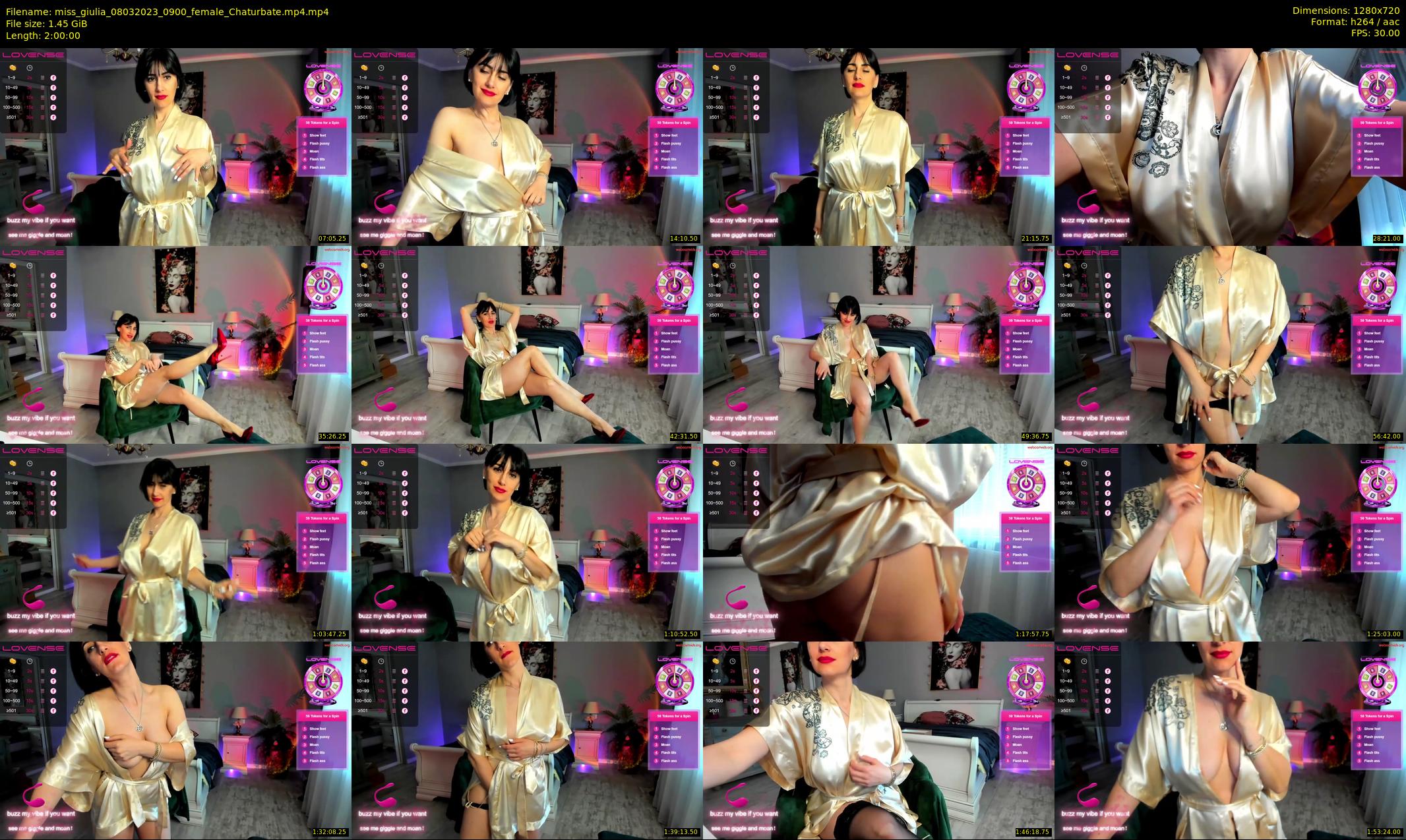 miss_giulia — 120 minute Chaturbate female cam show recording, 720p, Mar 8, 2023