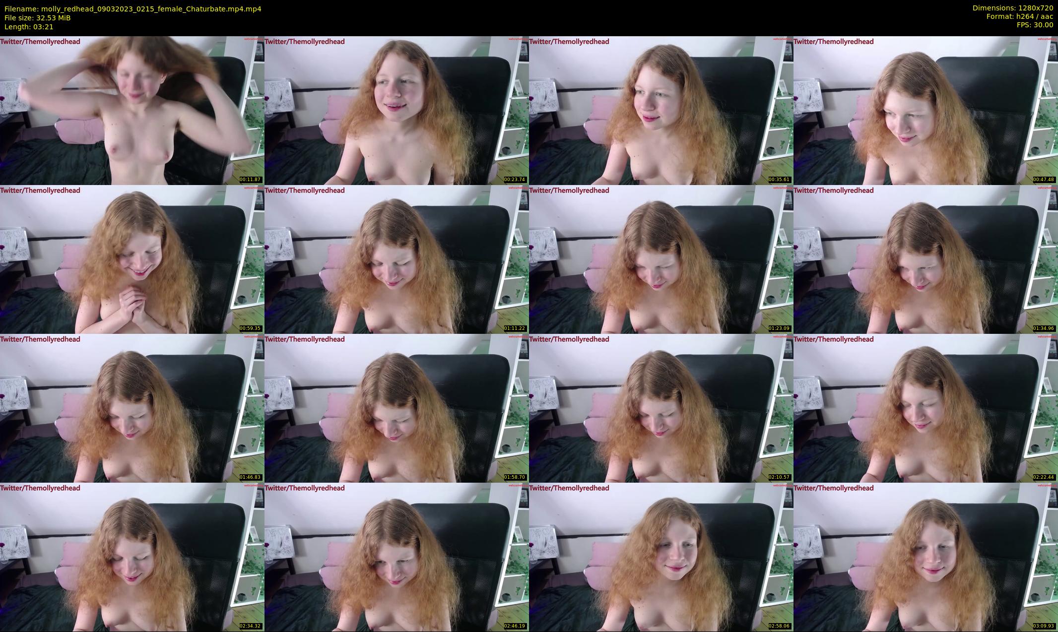 molly_redhead — 4 minute Chaturbate female cam show recording, 720p, Mar 9, 2023
