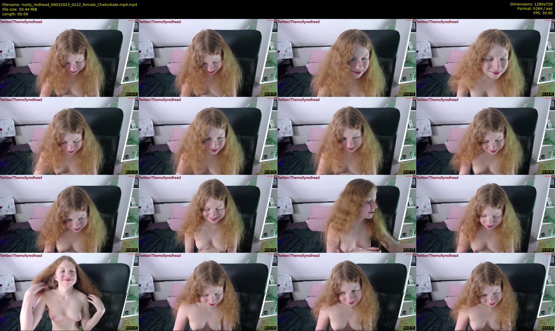 molly_redhead — 6 minute Chaturbate female cam show recording, 720p, Mar 9, 2023
