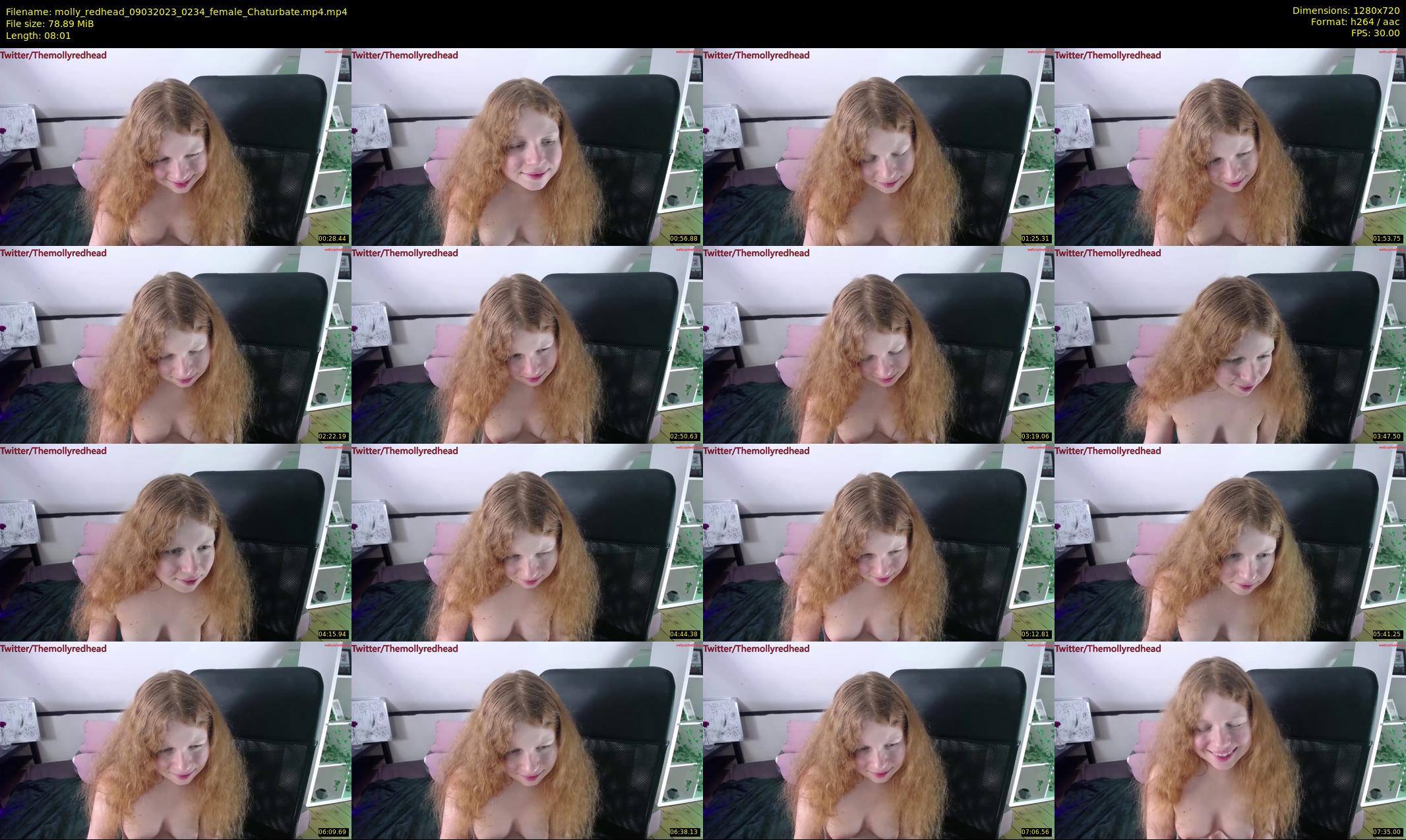 molly_redhead — 9 minute Chaturbate female cam show recording, 720p, Mar 9, 2023