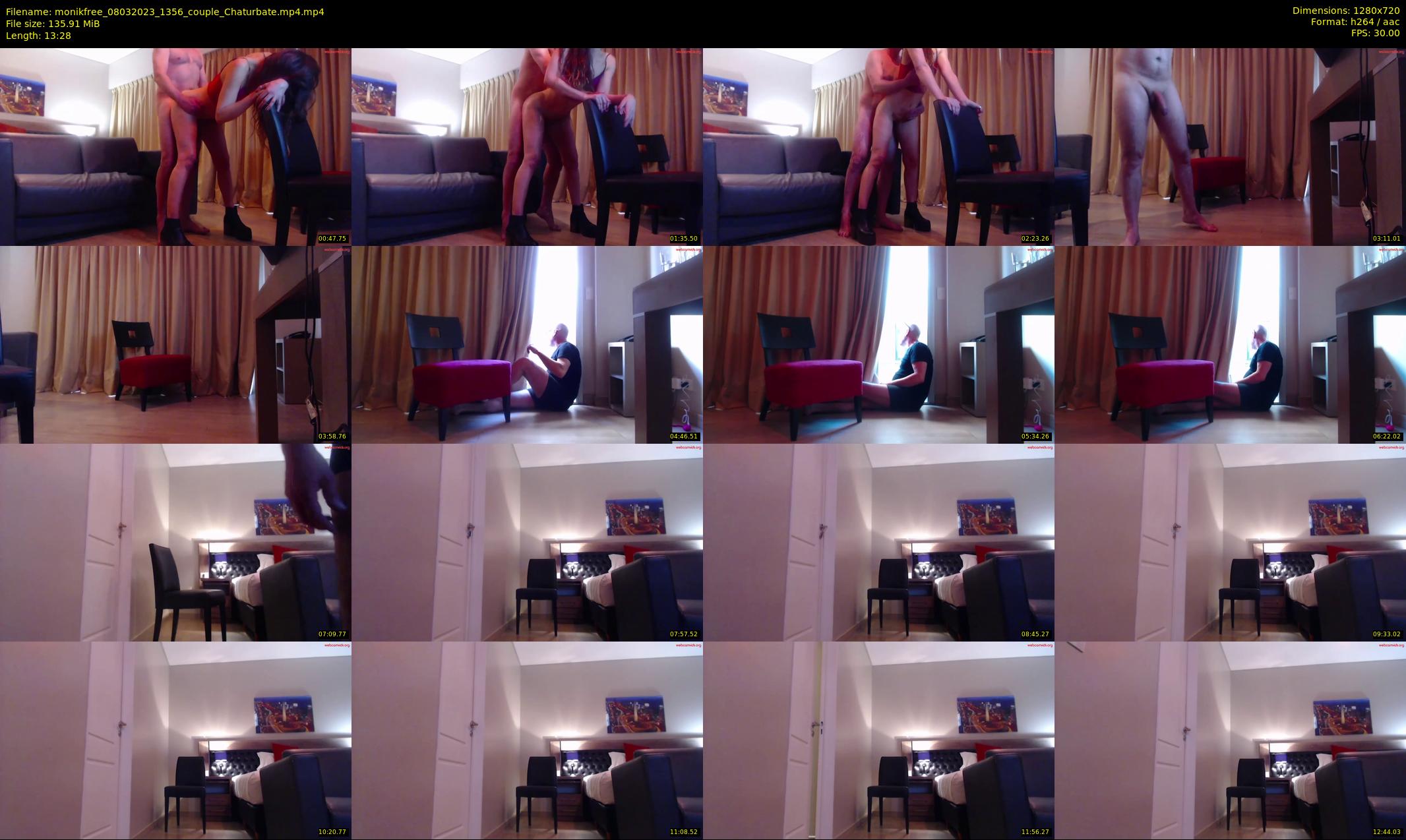 monikfree — 14 minute Chaturbate couple cam show recording, 720p, Mar 8, 2023