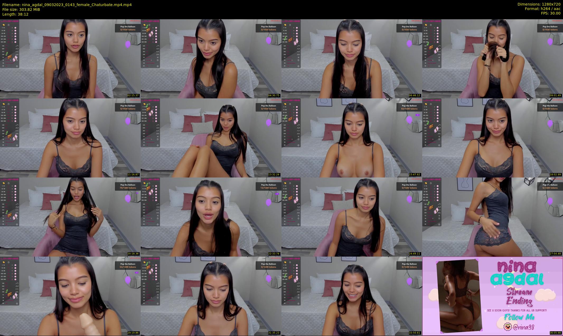 nina_agdal — 39 minute Chaturbate female cam show recording, 720p, Mar 9, 2023