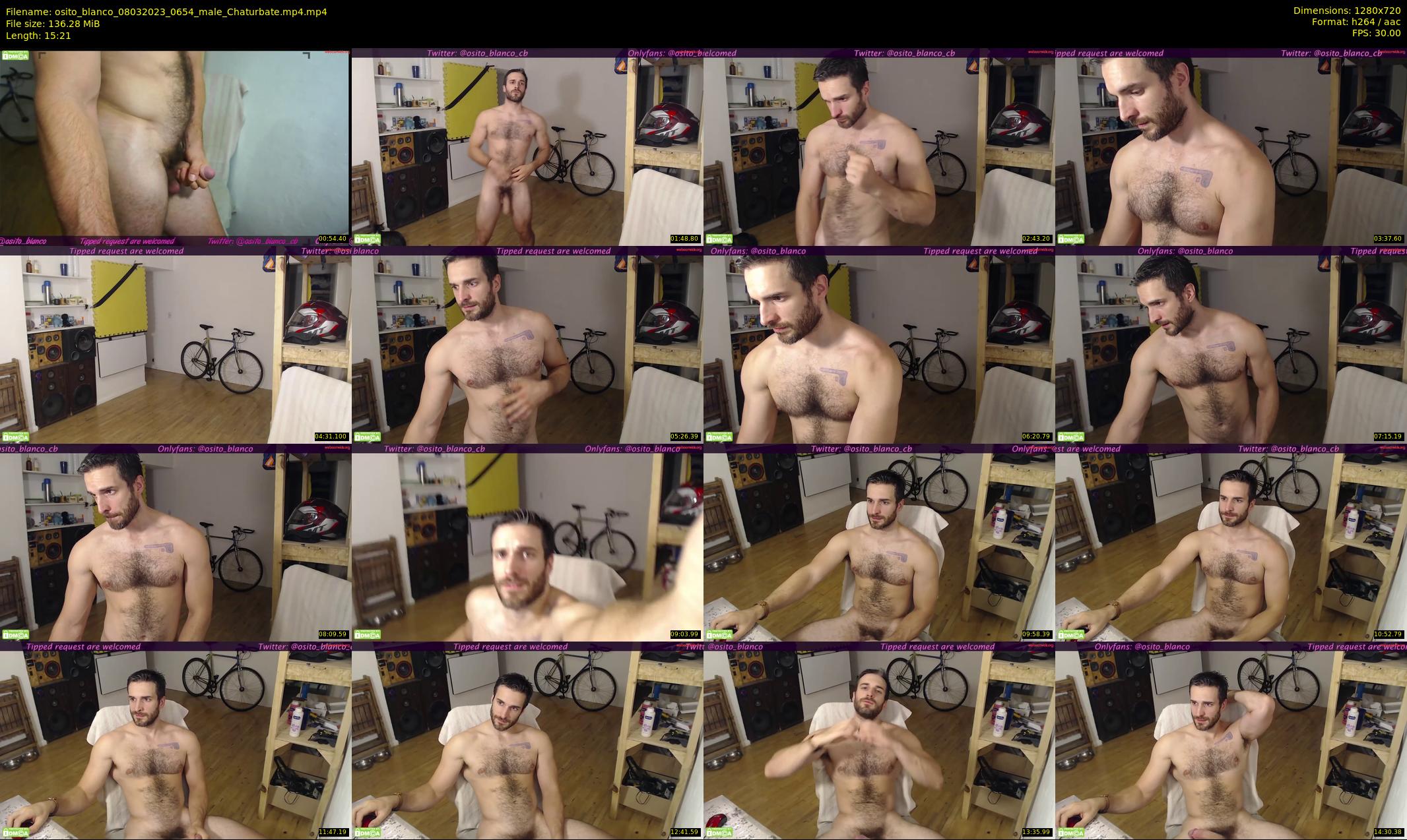 osito_blanco — 16 minute Chaturbate male cam show recording, 720p, Mar 8, 2023