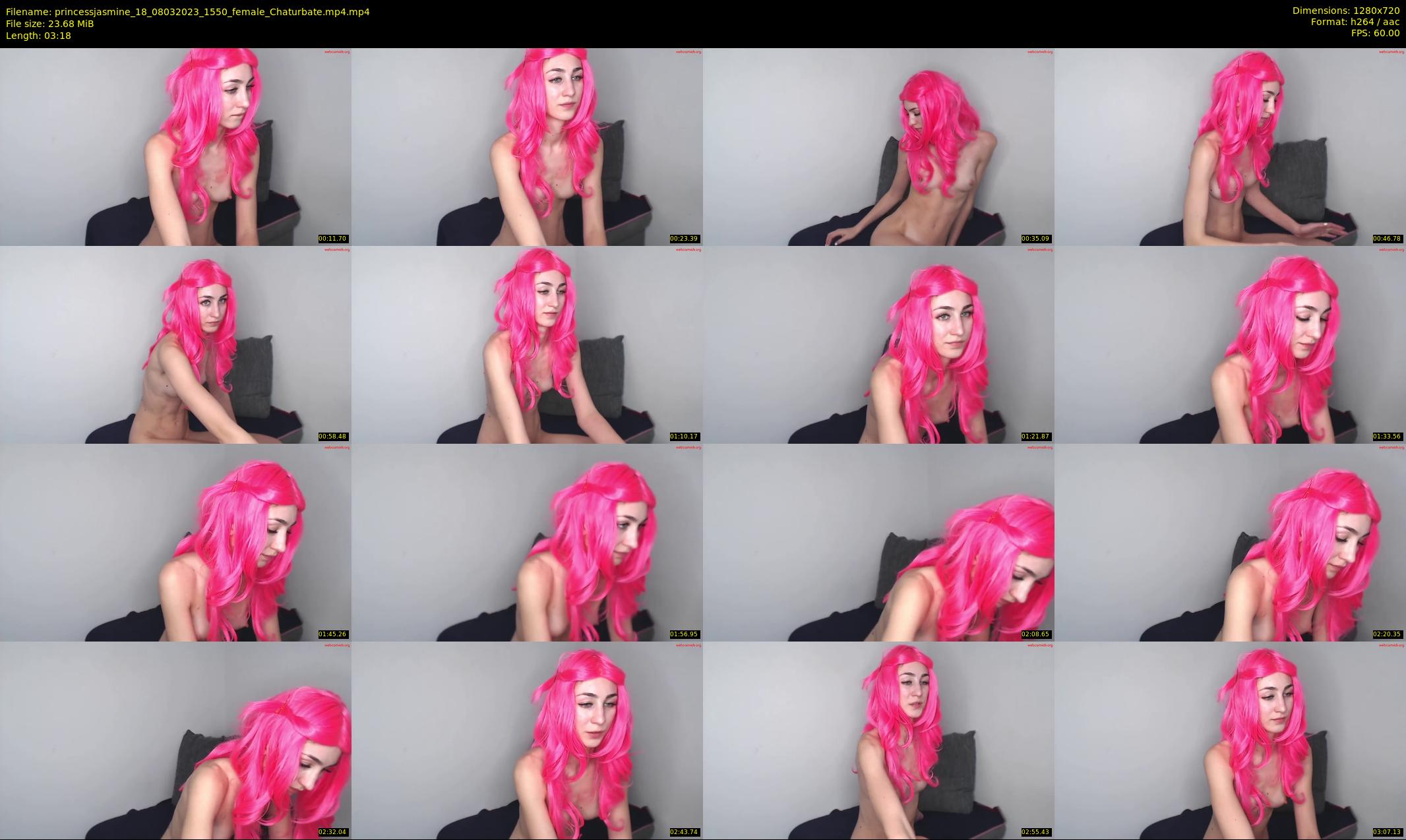 princessjasmine_18 — 4 minute Chaturbate female cam show recording, 720p, Mar 8, 2023