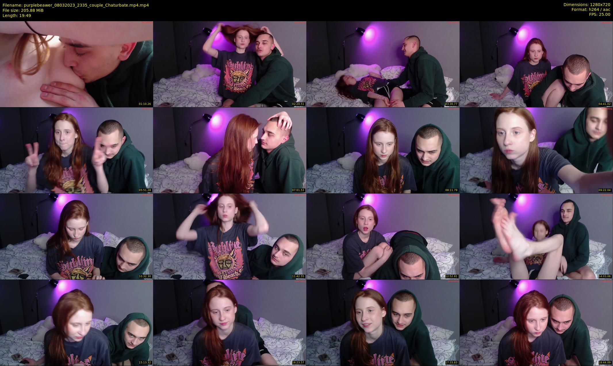 purplebeawer — 20 minute Chaturbate female cam show recording, 720p, Mar 8, 2023