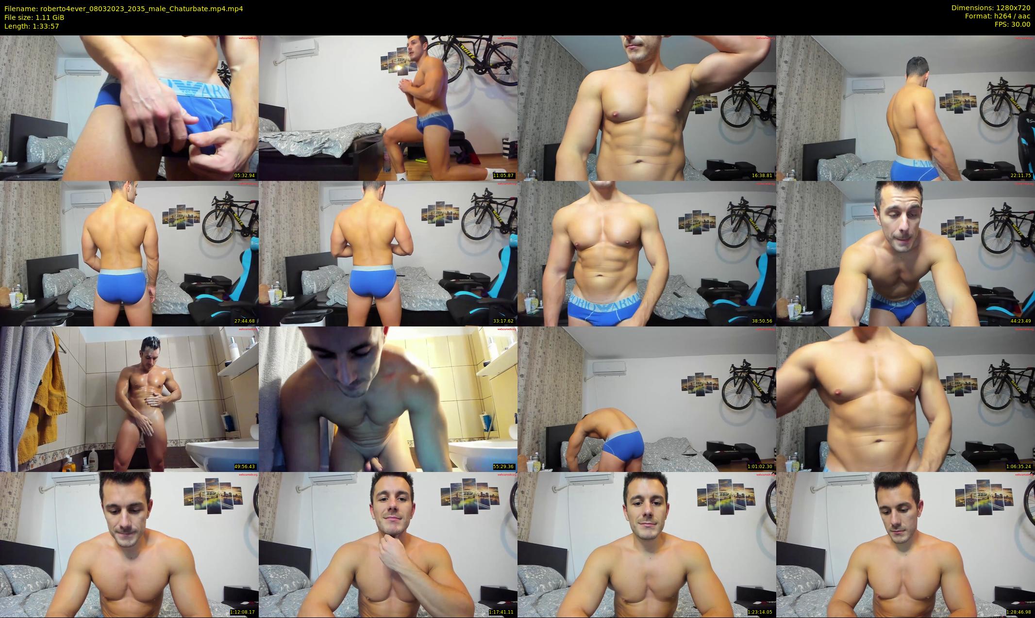roberto4ever — 94 minute Chaturbate male cam show recording, 720p, Mar 8, 2023