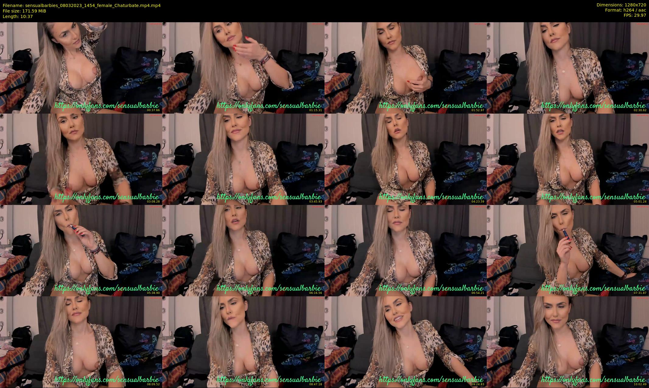 sensualbarbies — 11 minute Chaturbate female cam show recording, 720p, Mar 8, 2023