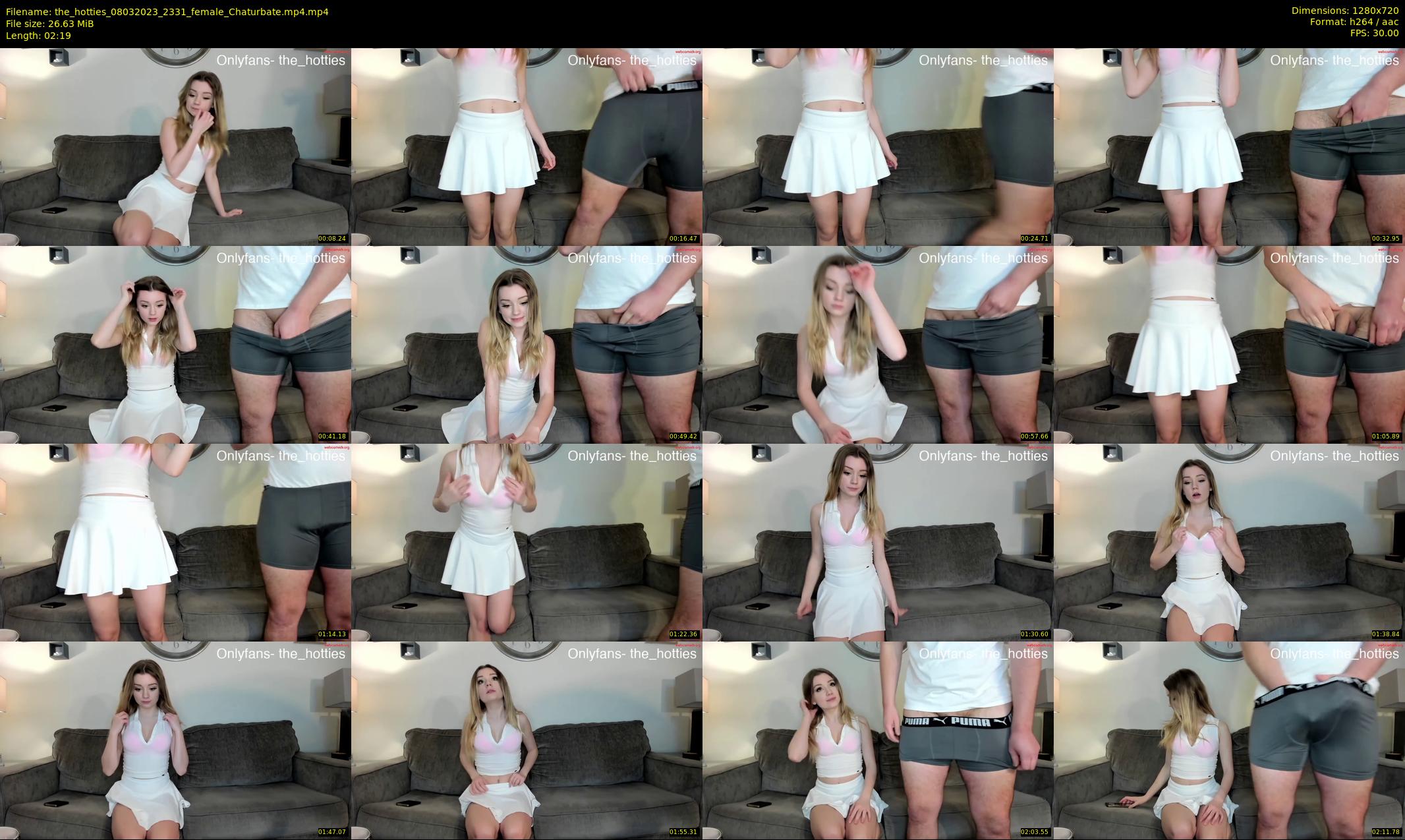 the_hotties — 3 minute Chaturbate couple cam show recording, 720p, Mar 8, 2023