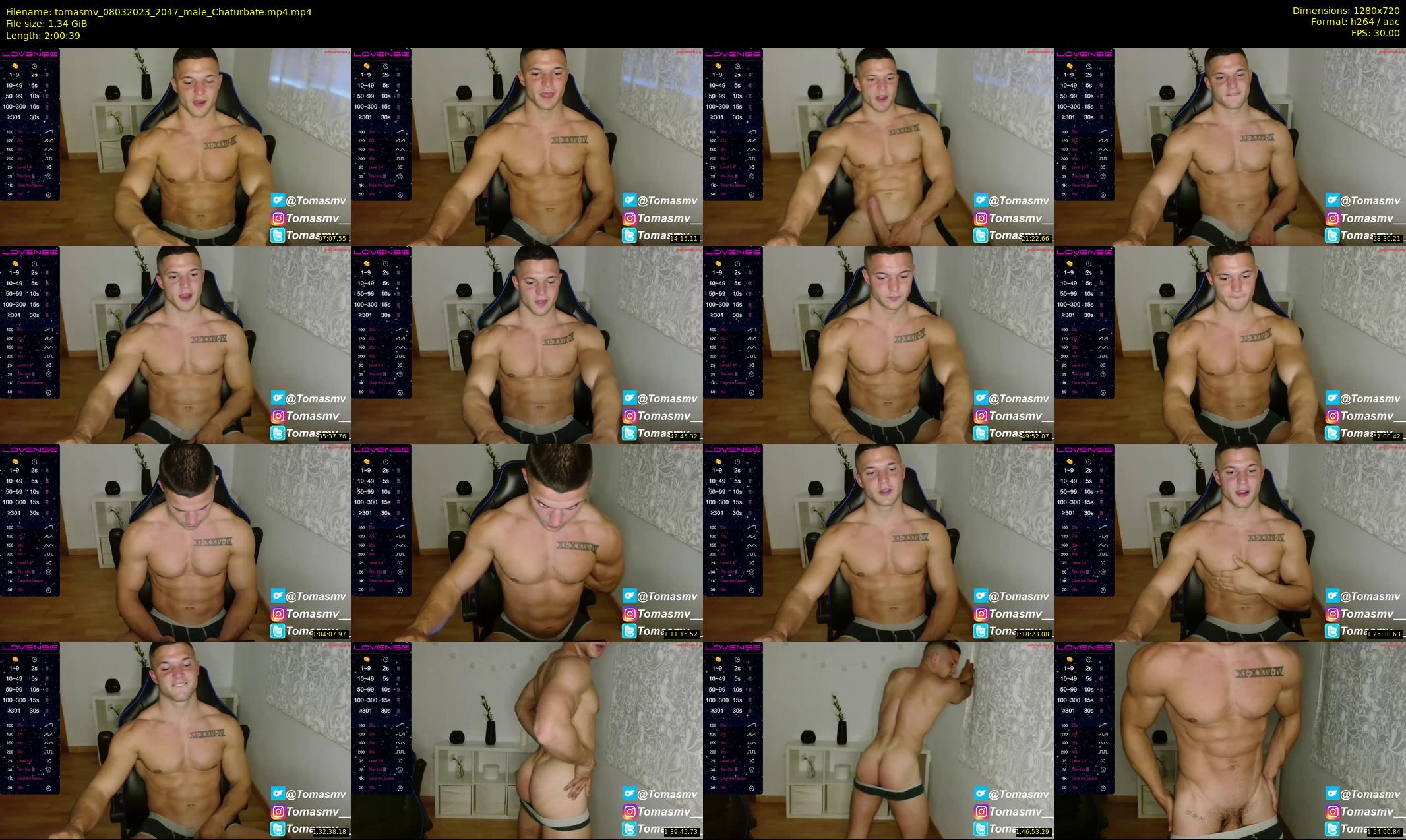 tomasmv — 121 minute Chaturbate male cam show recording, 720p, Mar 8, 2023
