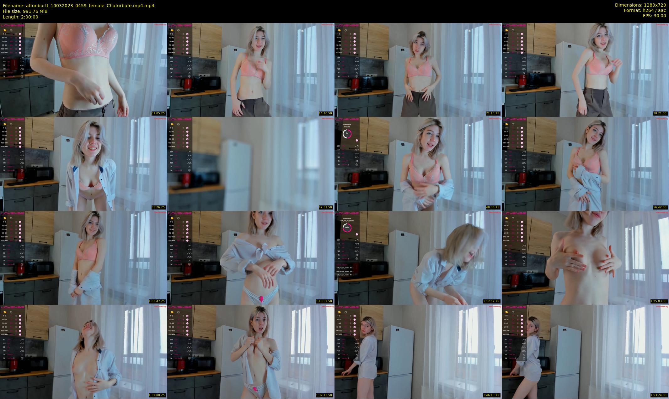 aftonburtt — 120 minute Chaturbate female cam show recording, 720p, Mar 10, 2023