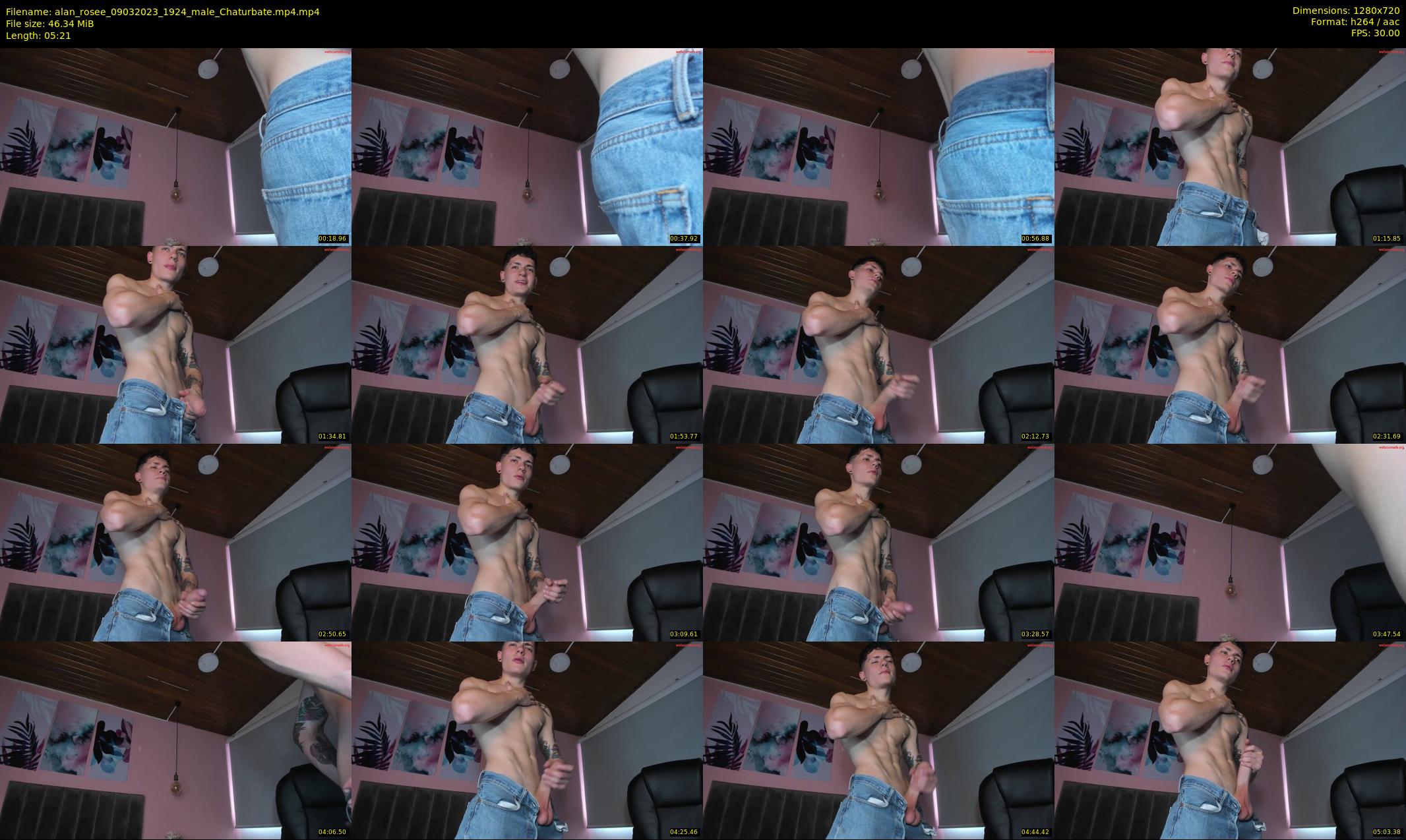 alan_rosee — 6 minute Chaturbate male cam show recording, 720p, Mar 9, 2023