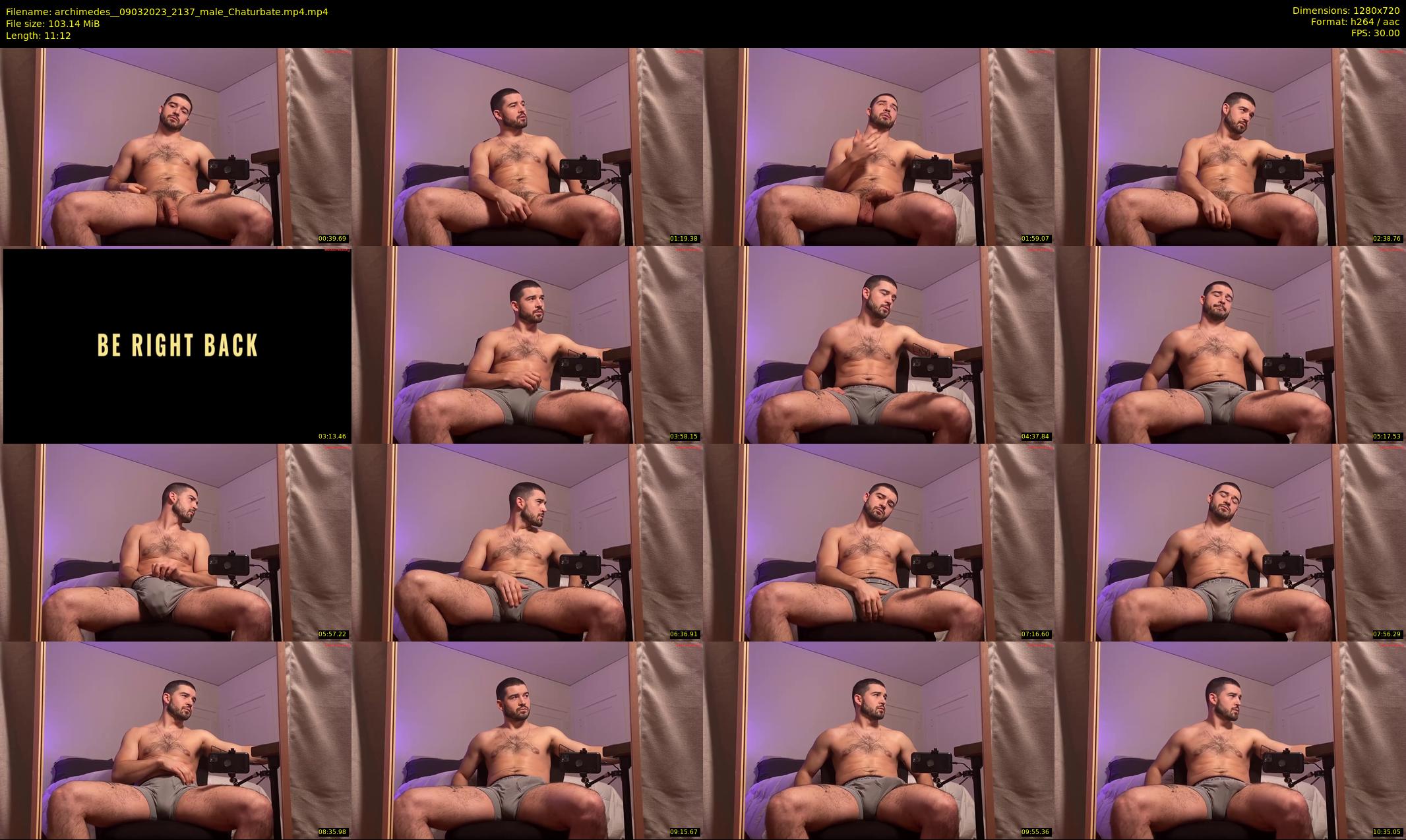 archimedes_ — 12 minute Chaturbate male cam show recording, 720p, Mar 9, 2023