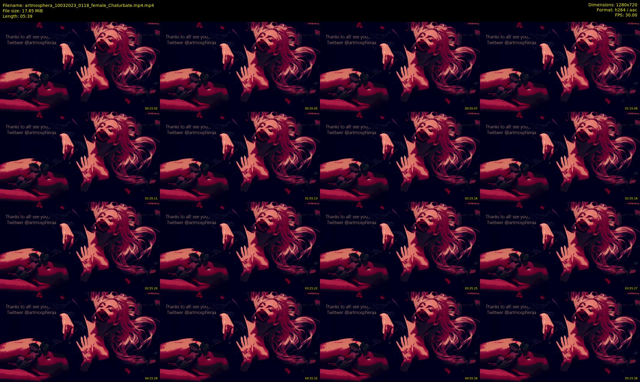 artmosphera — 6 minute Chaturbate female cam show recording, 720p, Mar 10, 2023