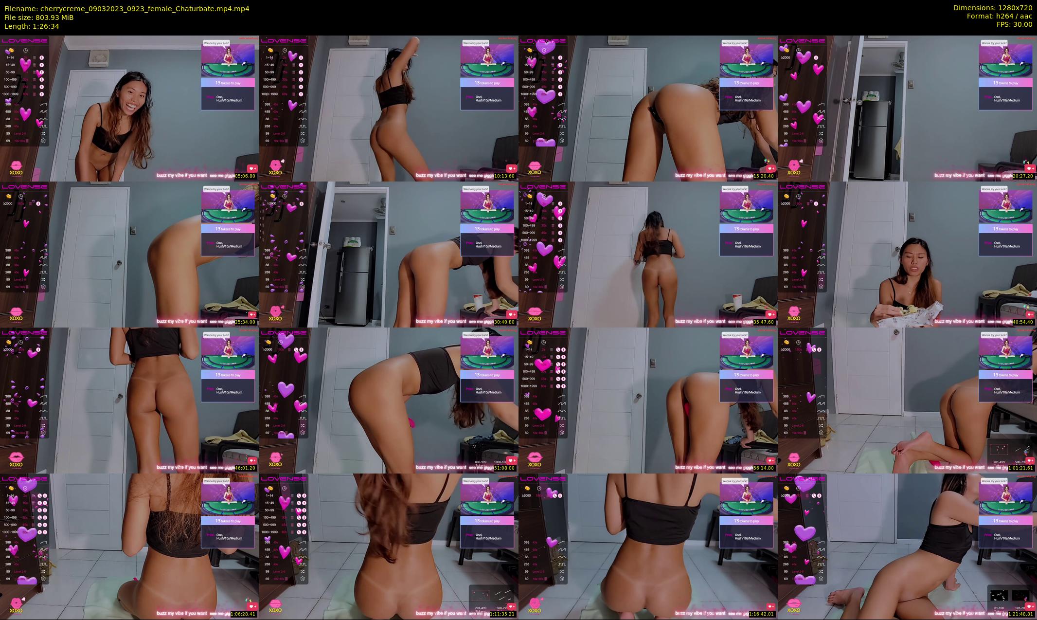 cherrycreme — 87 minute Chaturbate female cam show recording, 720p, Mar 9, 2023