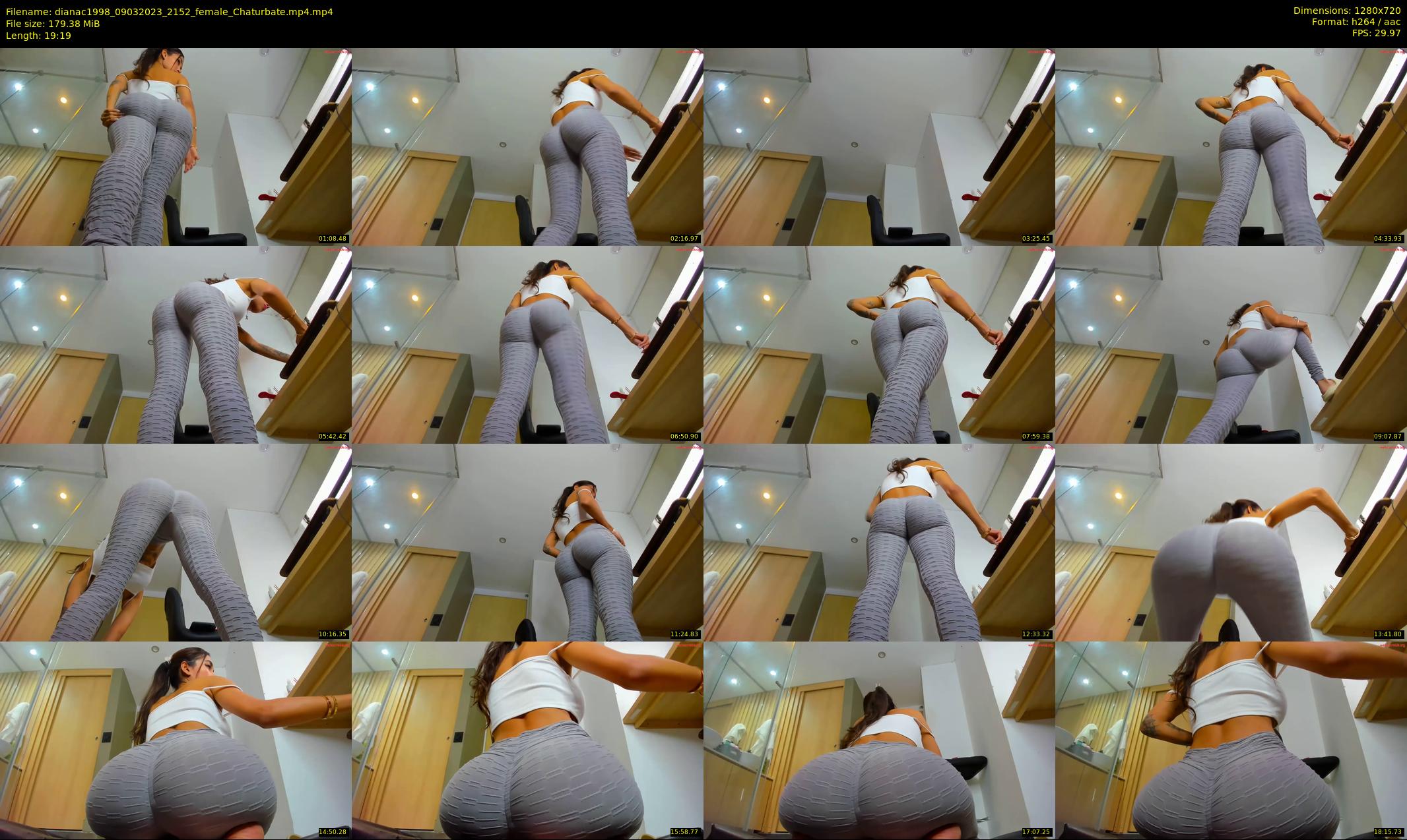 dianac1998 — 20 minute Chaturbate female cam show recording, 720p, Mar 9, 2023