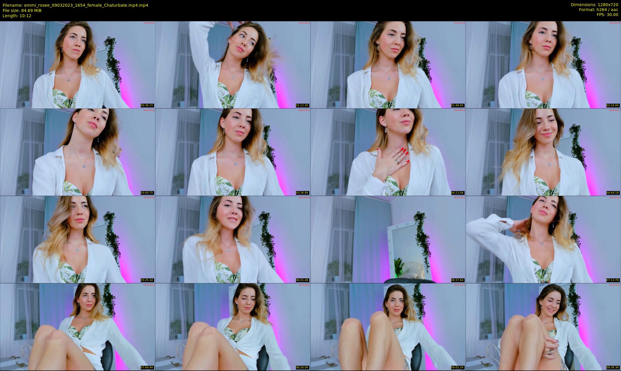 emmi_rosee — 11 minute Chaturbate female cam show recording, 720p, Mar 9, 2023