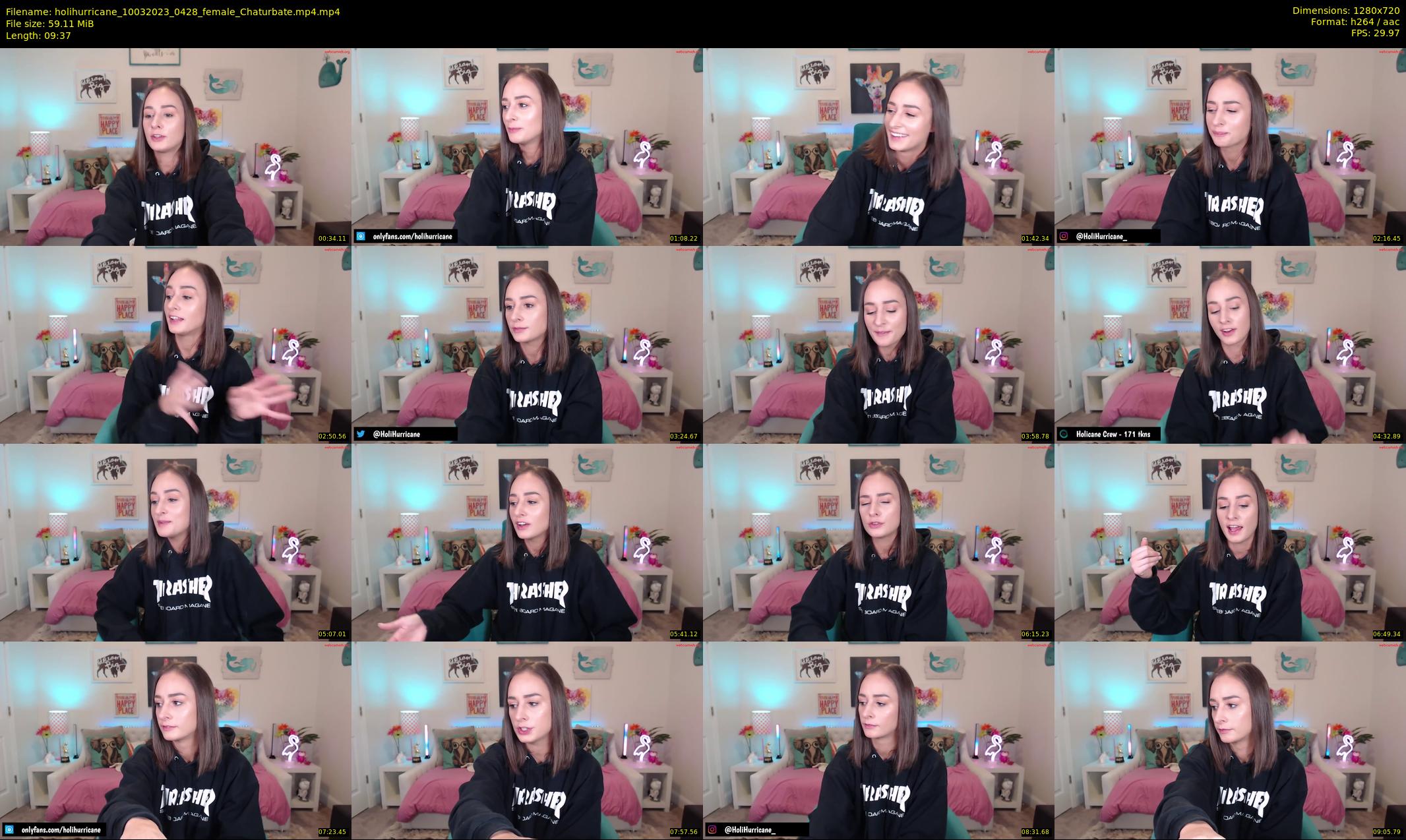 holihurricane — 10 minute Chaturbate female cam show recording, 720p, Mar 10, 2023