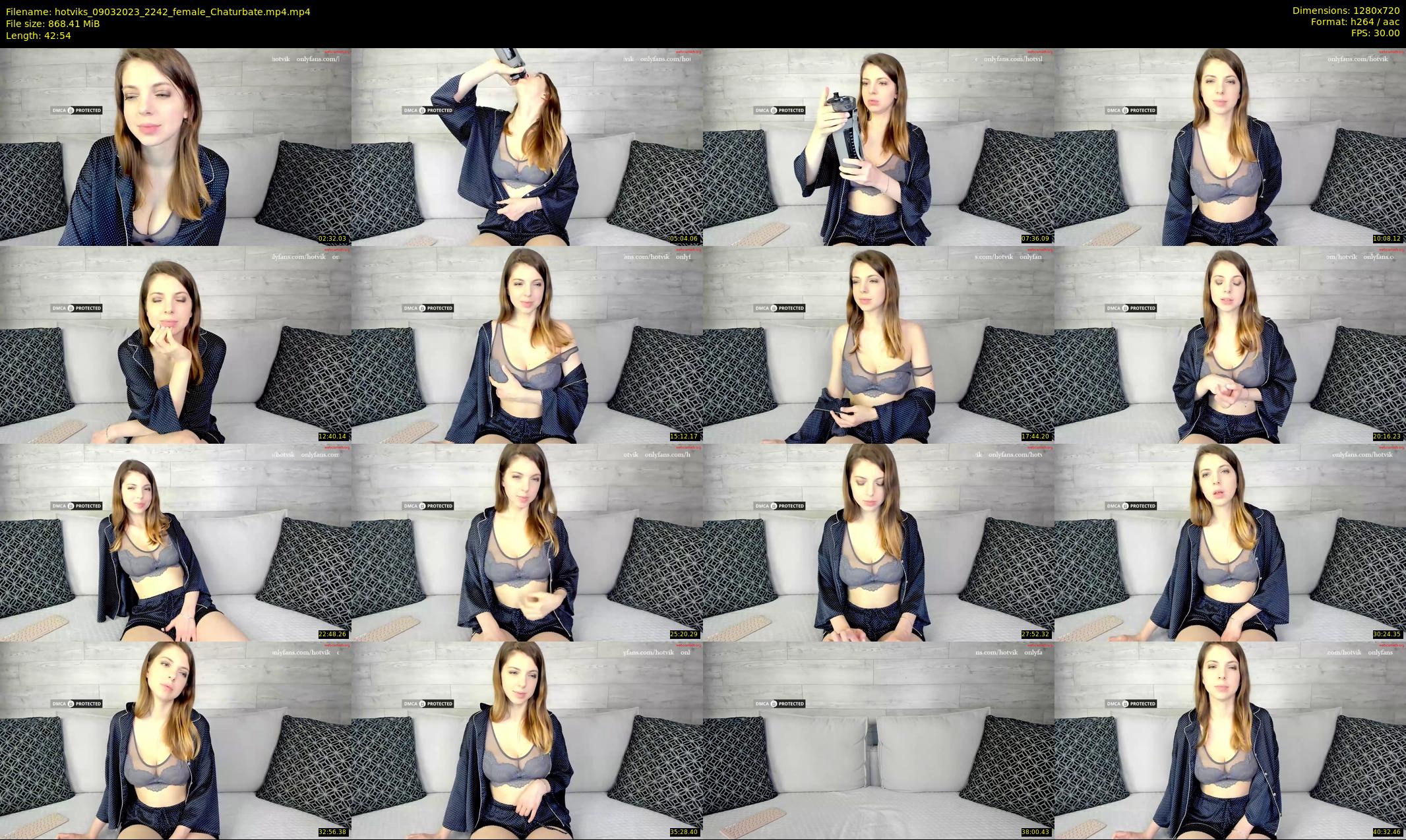 hotviks — 43 minute Chaturbate female cam show recording, 720p, Mar 9, 2023