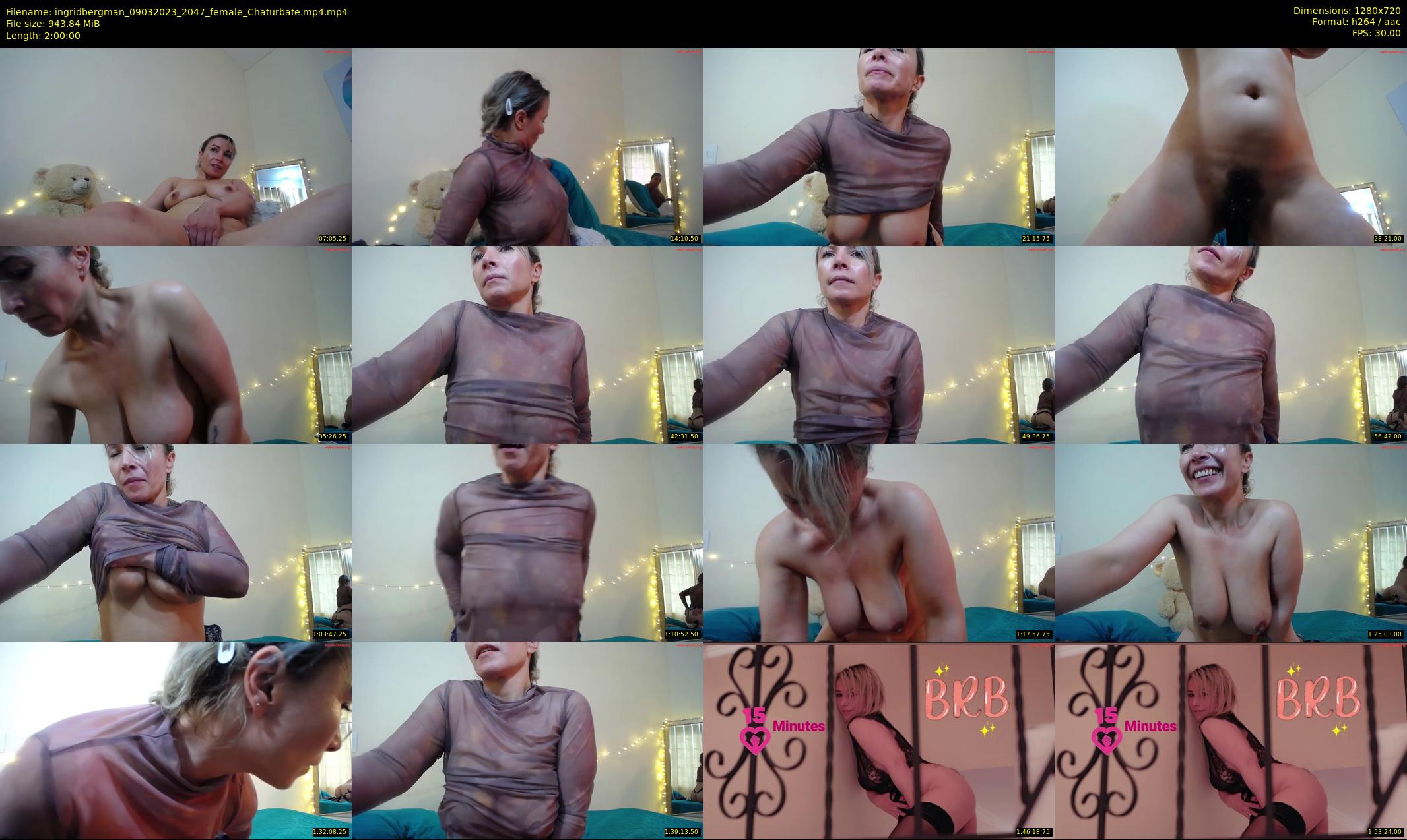 ingridbergman — 120 minute Chaturbate female cam show recording, 720p, Mar 9, 2023
