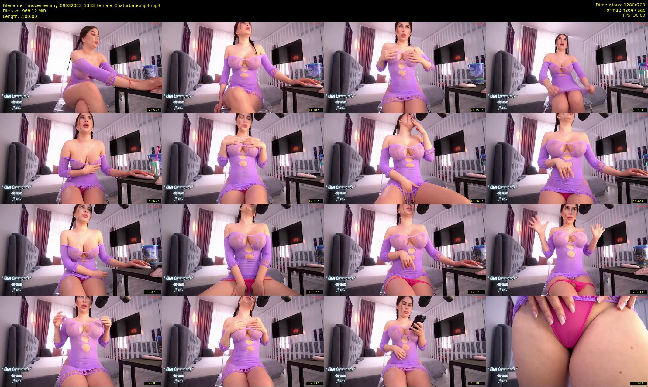 innocentemmy — 120 minute Chaturbate female cam show recording, 720p, Mar 9, 2023