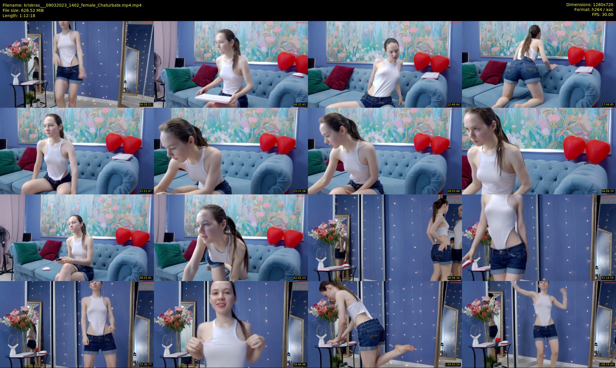 kriskras__ — 73 minute Chaturbate female cam show recording, 720p, Mar 9, 2023