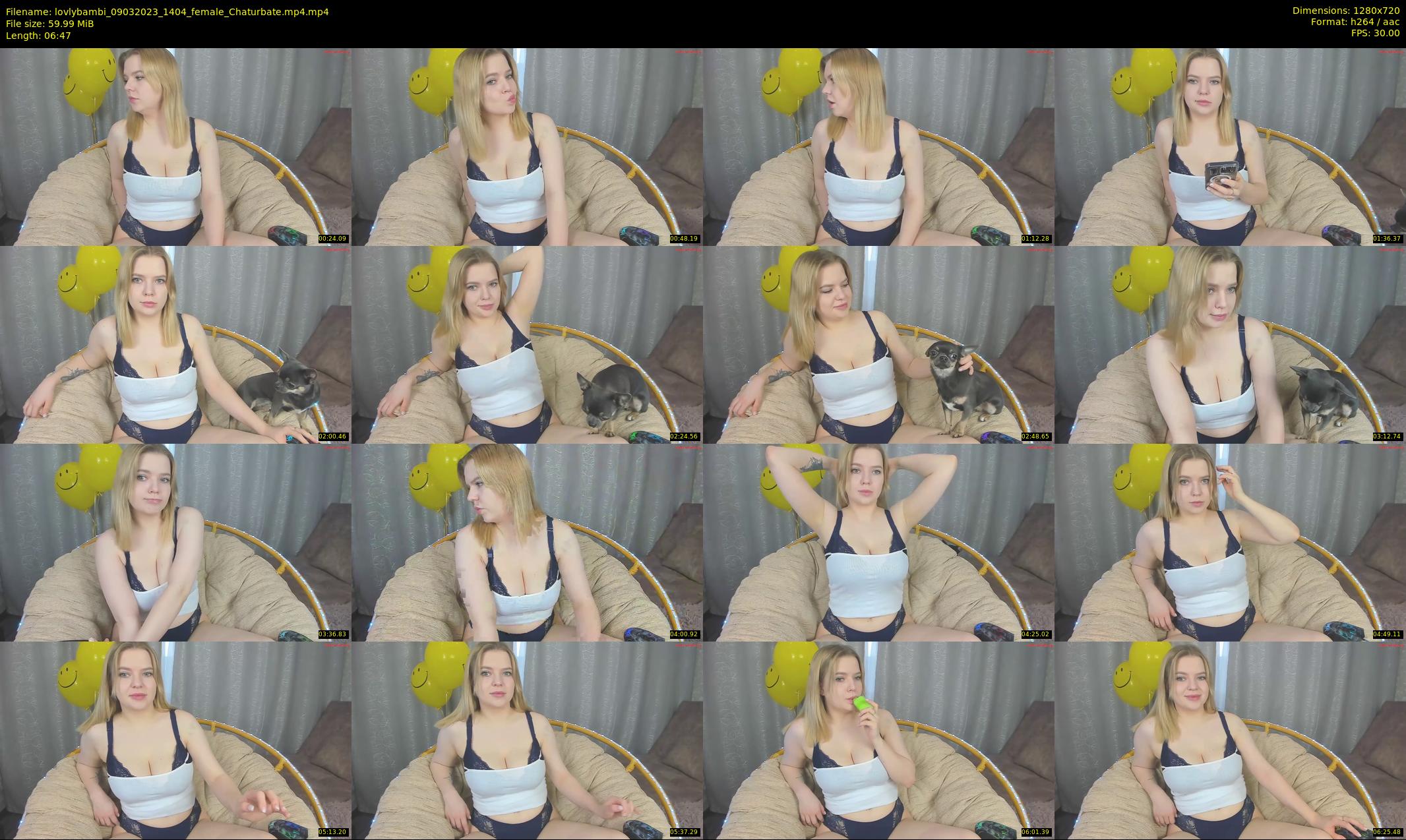 lovlybambi — 7 minute Chaturbate female cam show recording, 720p, Mar 9, 2023