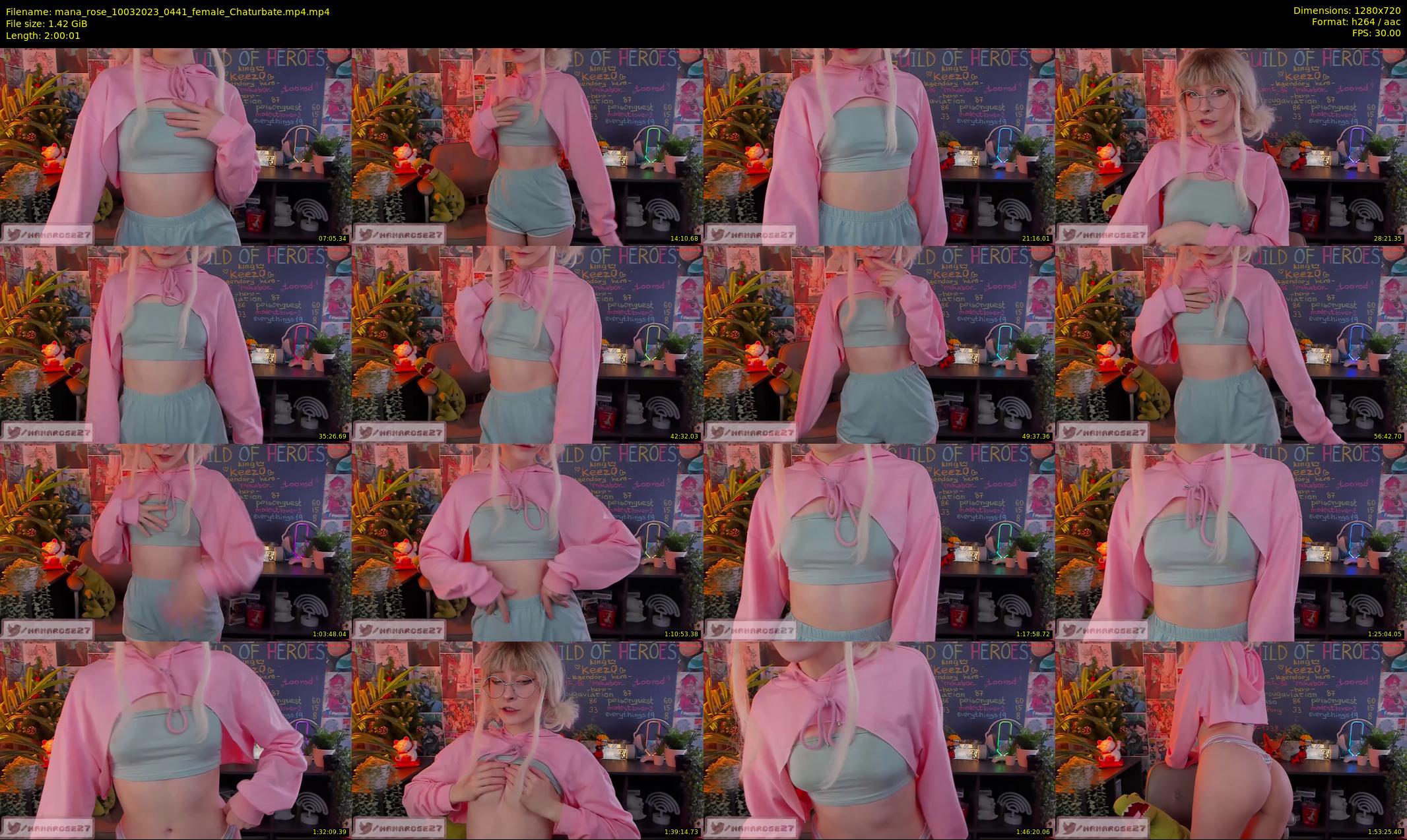 mana_rose — 121 minute Chaturbate female cam show recording, 720p, Mar 10, 2023