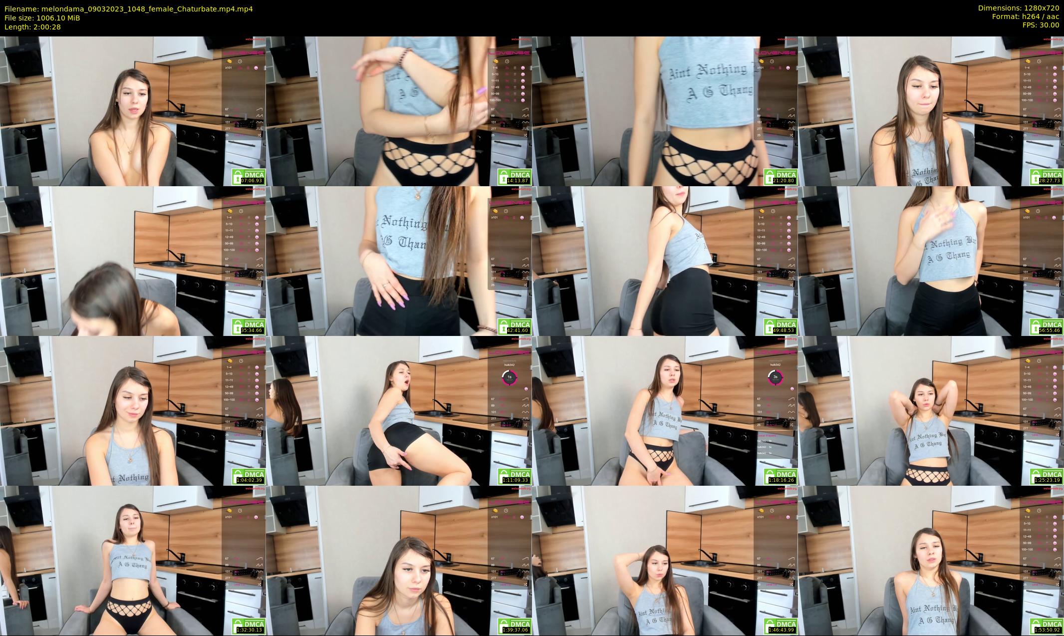 melondama — 121 minute Chaturbate female cam show recording, 720p, Mar 9, 2023