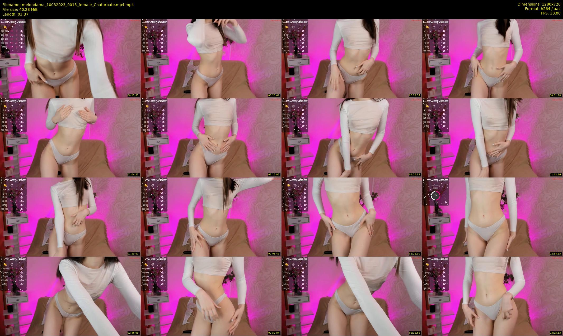 melondama — 4 minute Chaturbate female cam show recording, 720p, Mar 10, 2023