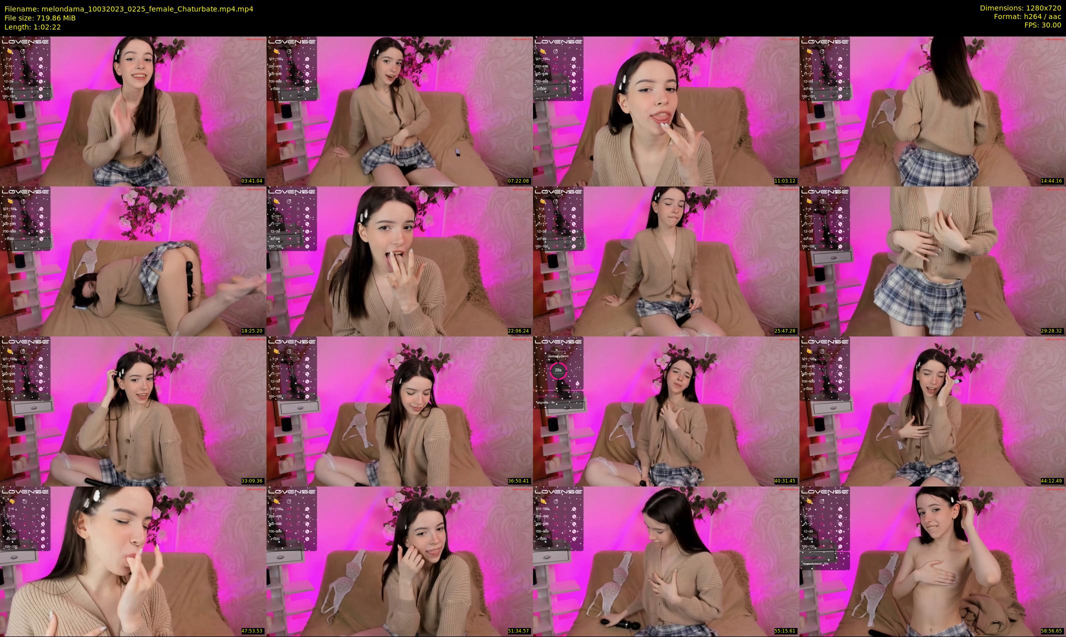 melondama — 63 minute Chaturbate female cam show recording, 720p, Mar 10, 2023