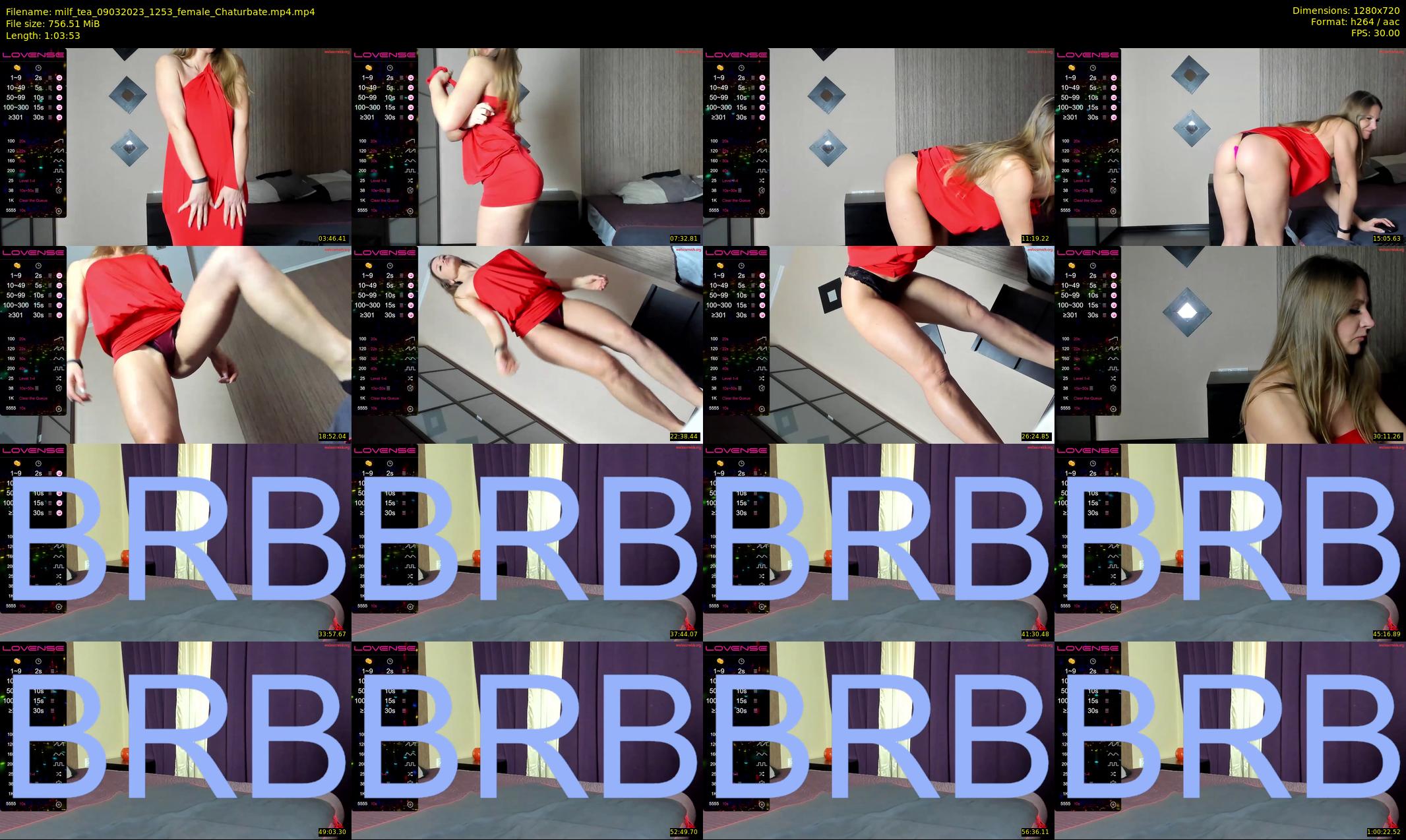 milf_tea — 64 minute Chaturbate female cam show recording, 720p, Mar 9, 2023