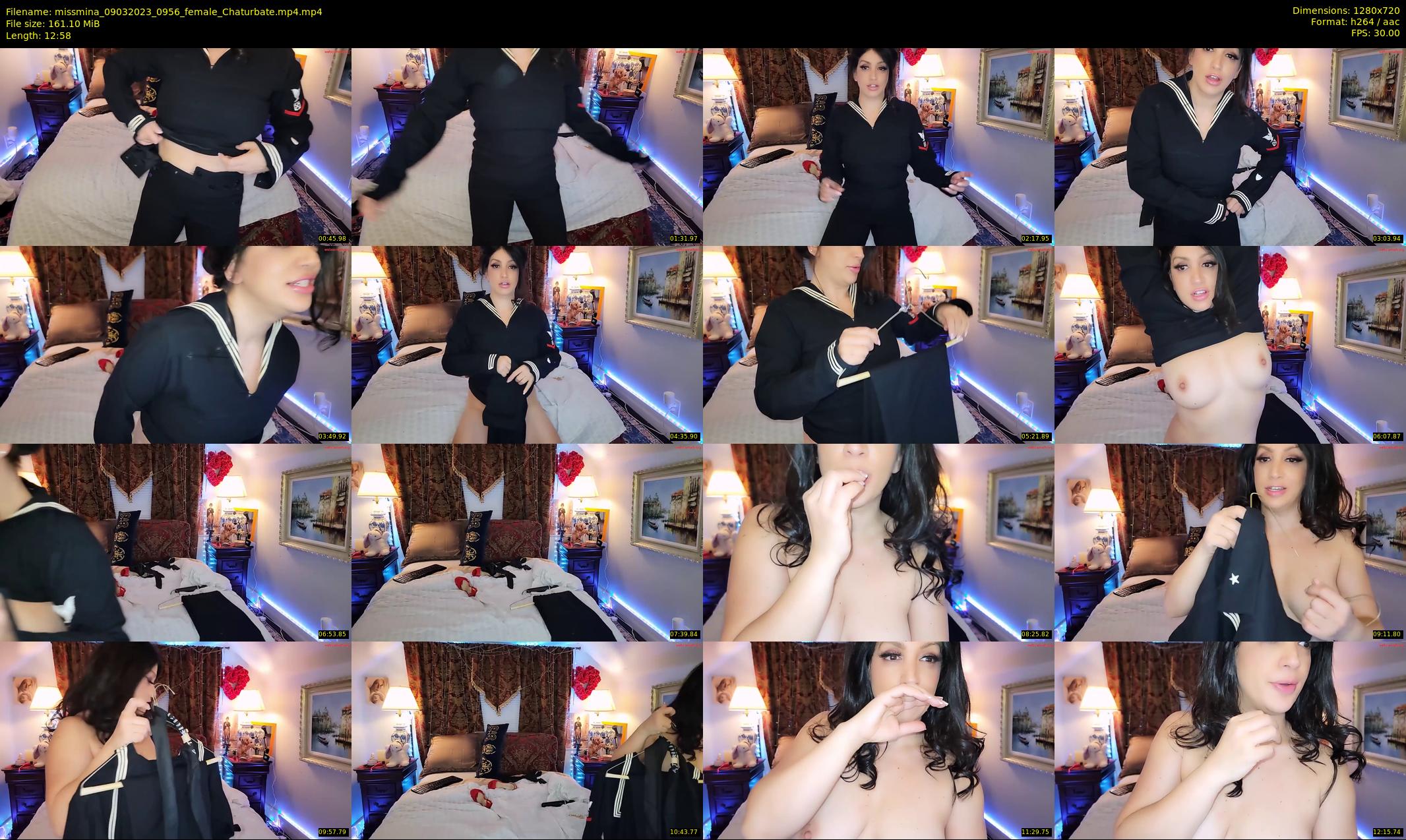 missmina — 13 minute Chaturbate female cam show recording, 720p, Mar 9, 2023