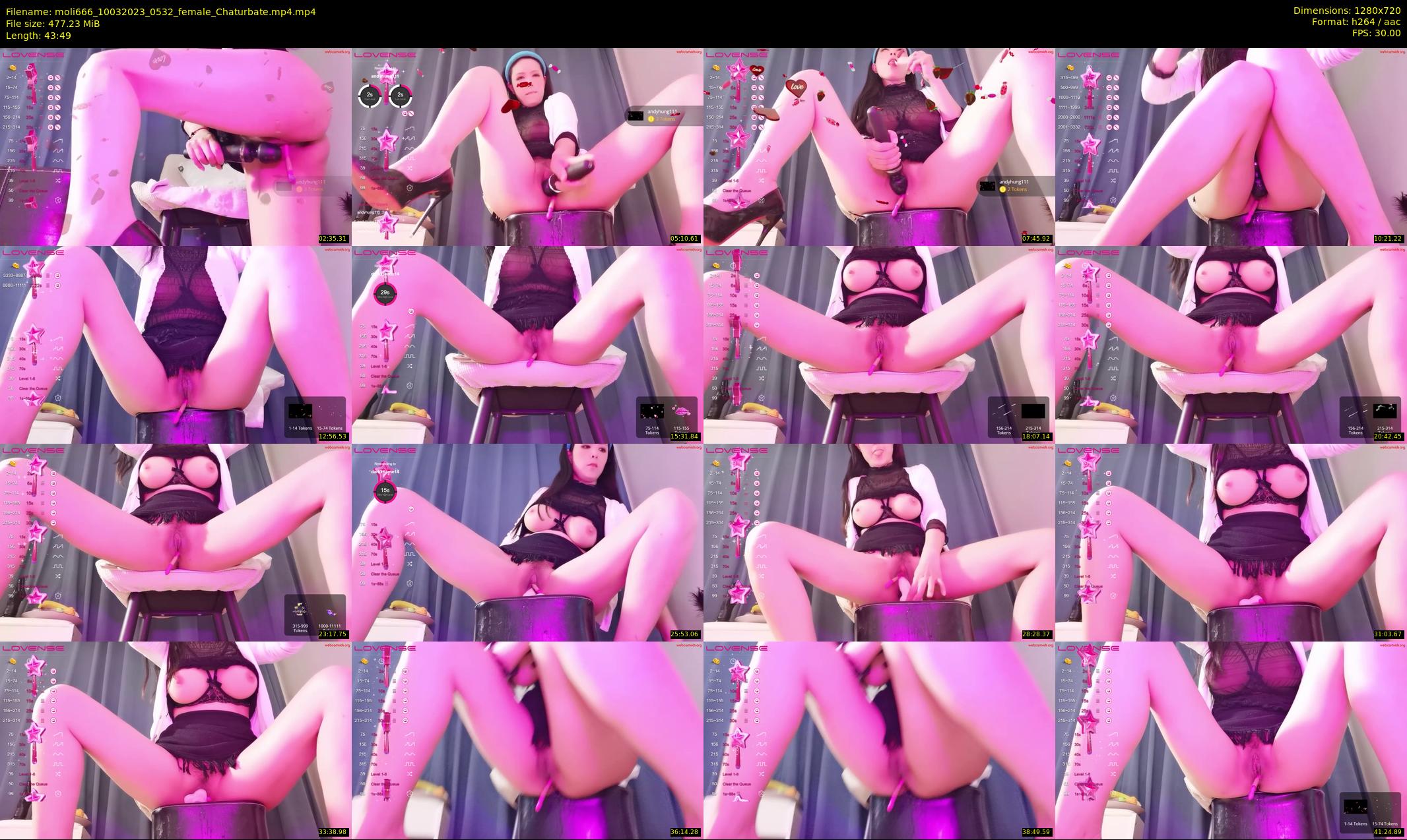 moli666 — 44 minute Chaturbate female cam show recording, 720p, Mar 10, 2023