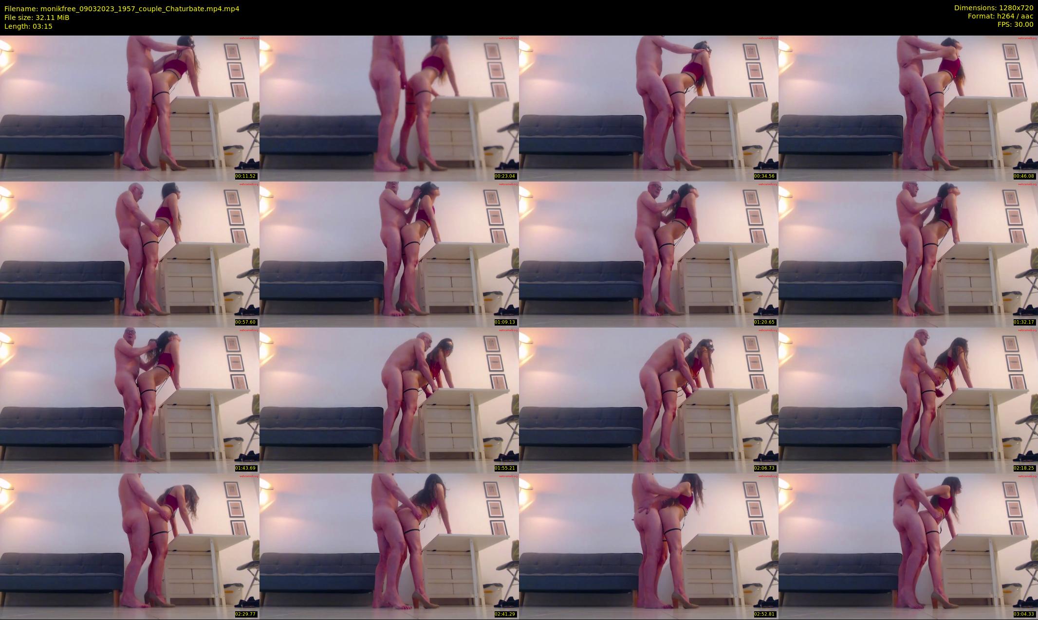 monikfree — 4 minute Chaturbate couple cam show recording, 720p, Mar 9, 2023