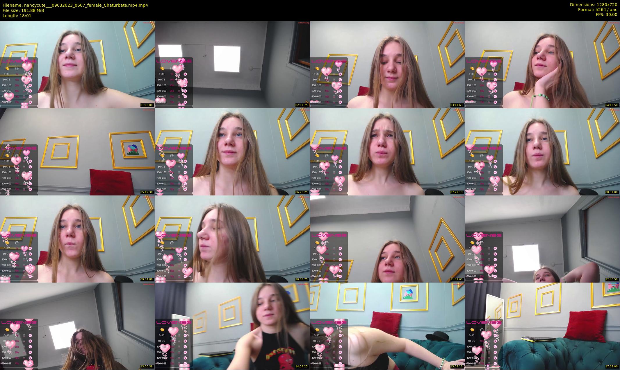 nancycute__ — 19 minute Chaturbate female cam show recording, 720p, Mar 9, 2023